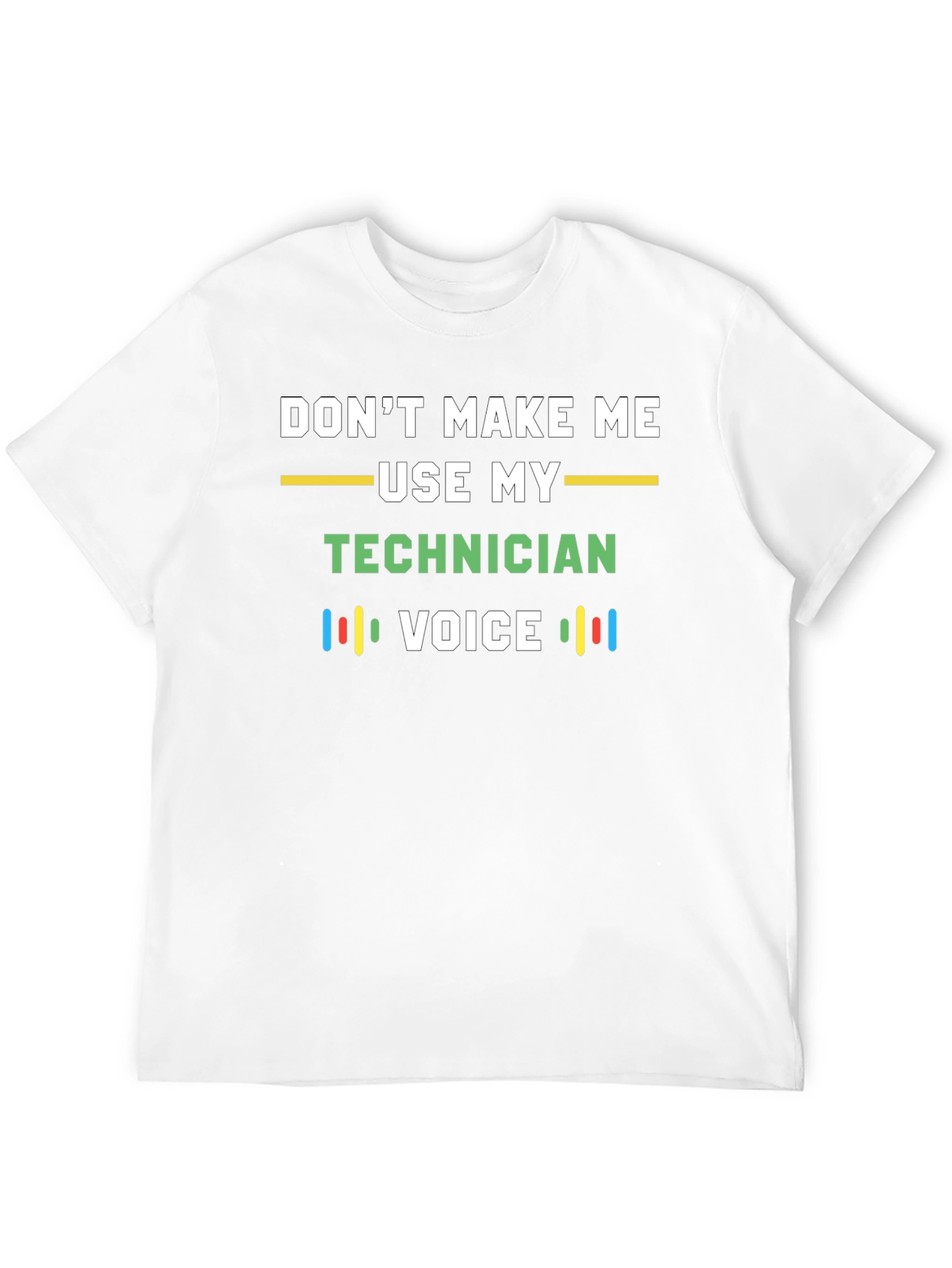 Black Technician Voice T-Shirt - Funny Tech Humor Tee view 12