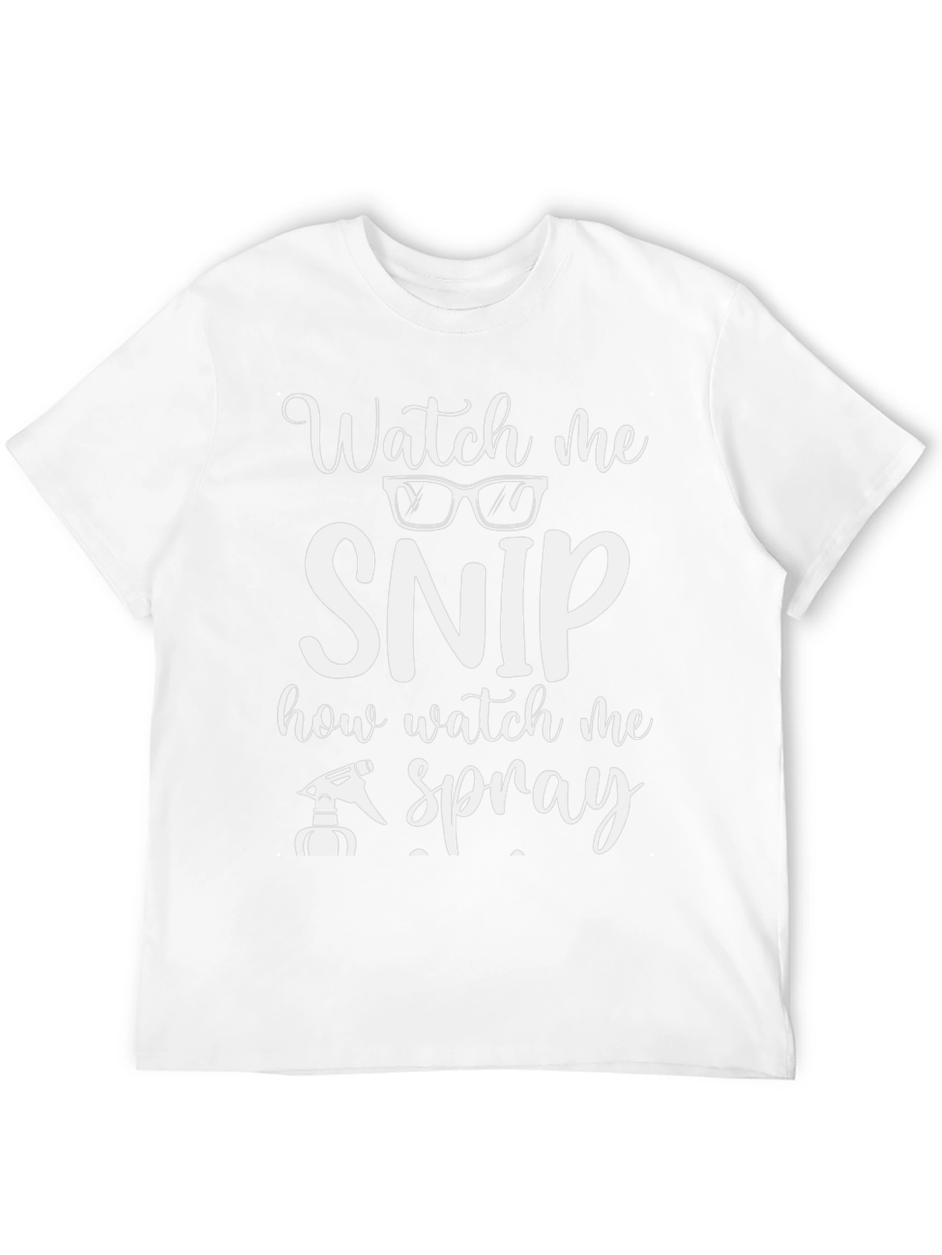 Black Watch Me Snip & Spray T-Shirt - Barber/Stylist Tee view 12