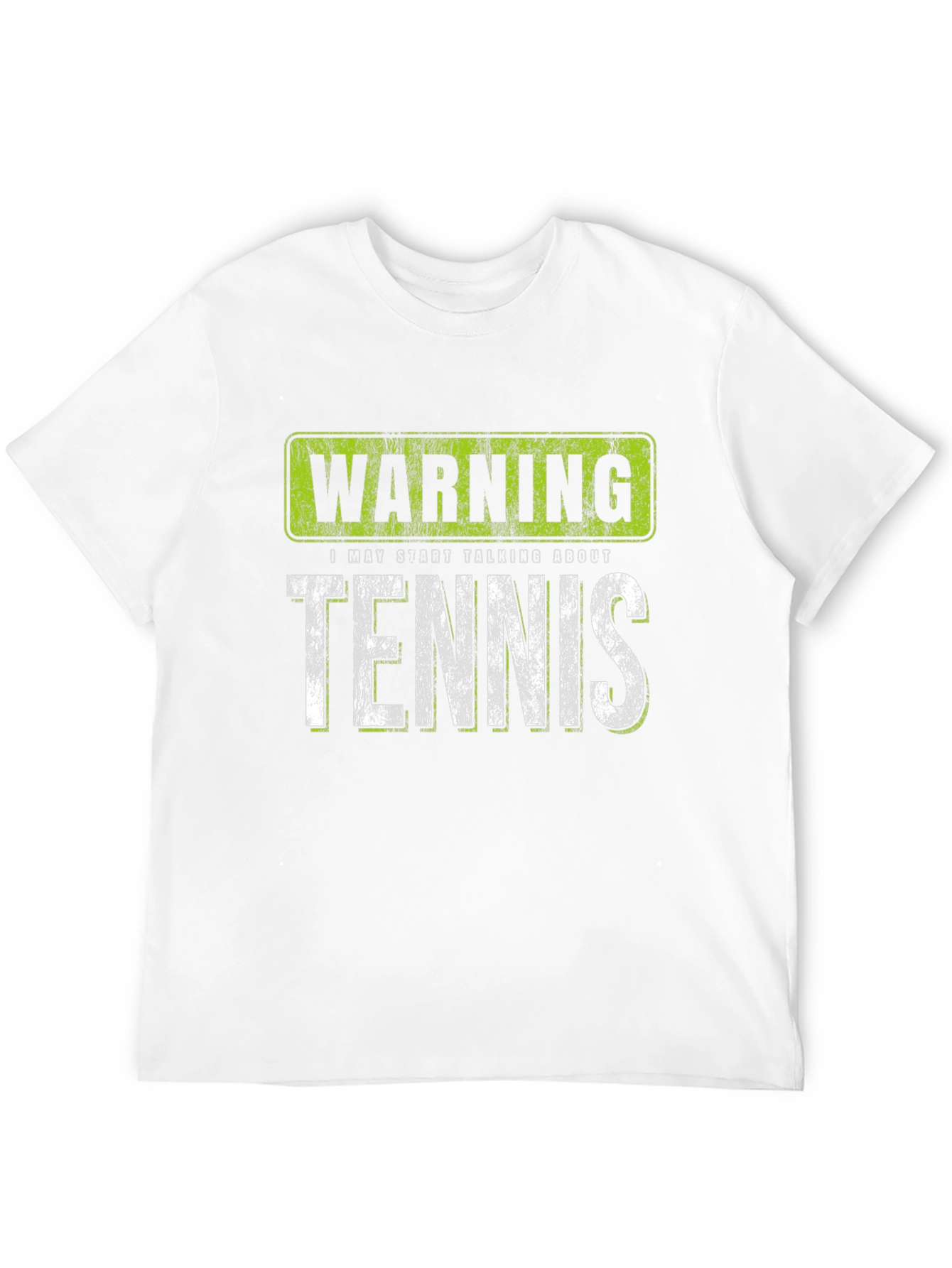 Black Warning: May Start Talking About Tennis T-Shirt view 12