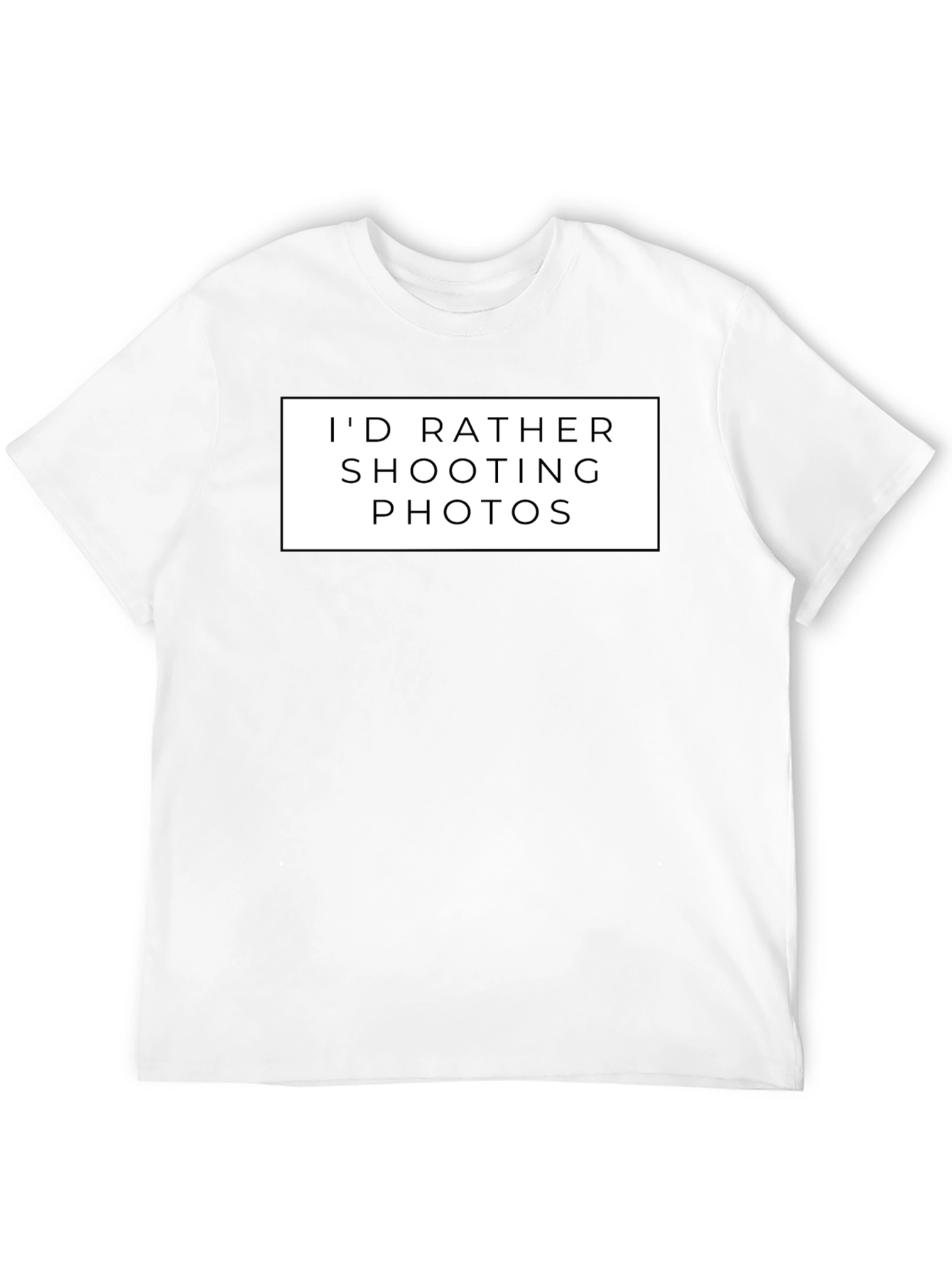 Black Photographer's Tee - I'd Rather Shooting Photos - Black view 12