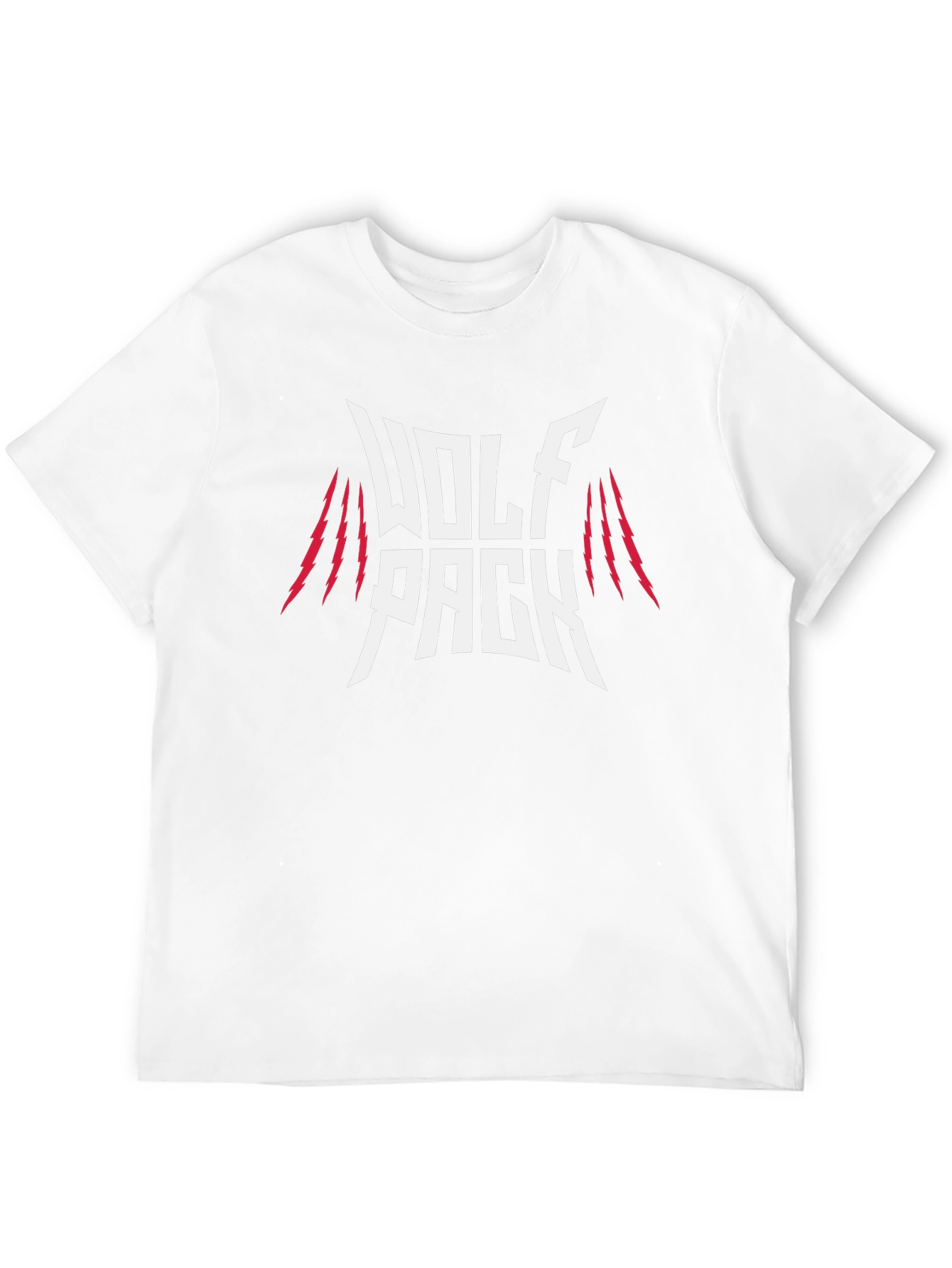 Wolf Pack Graphic Tee - Black Cotton T-Shirt - 12