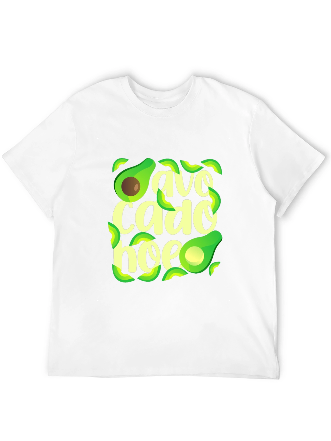 Black Avocado Hoe T-Shirt - Trendy Graphic Tee view 12