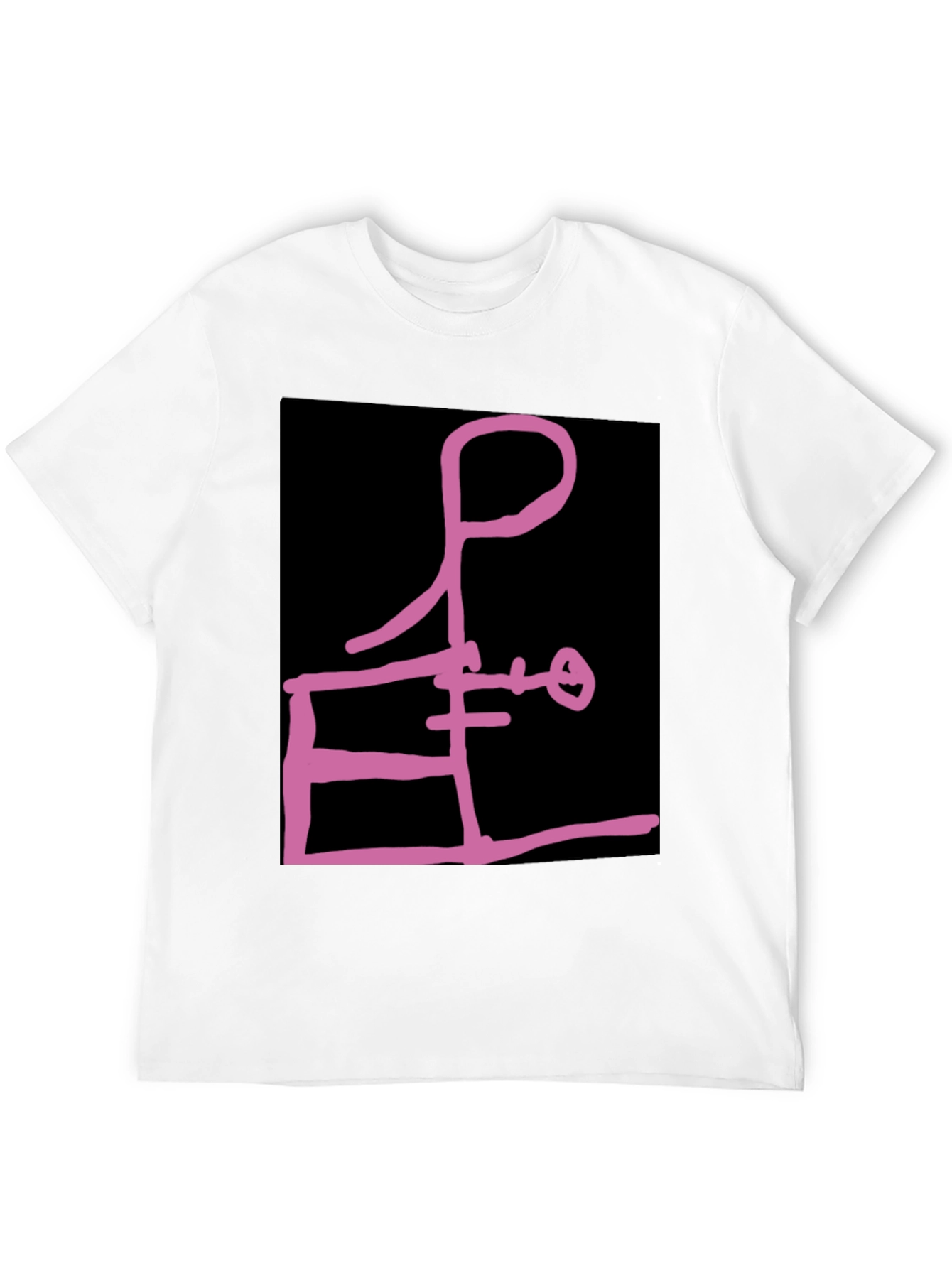 Black Abstract Graphic Tee - Black view 12