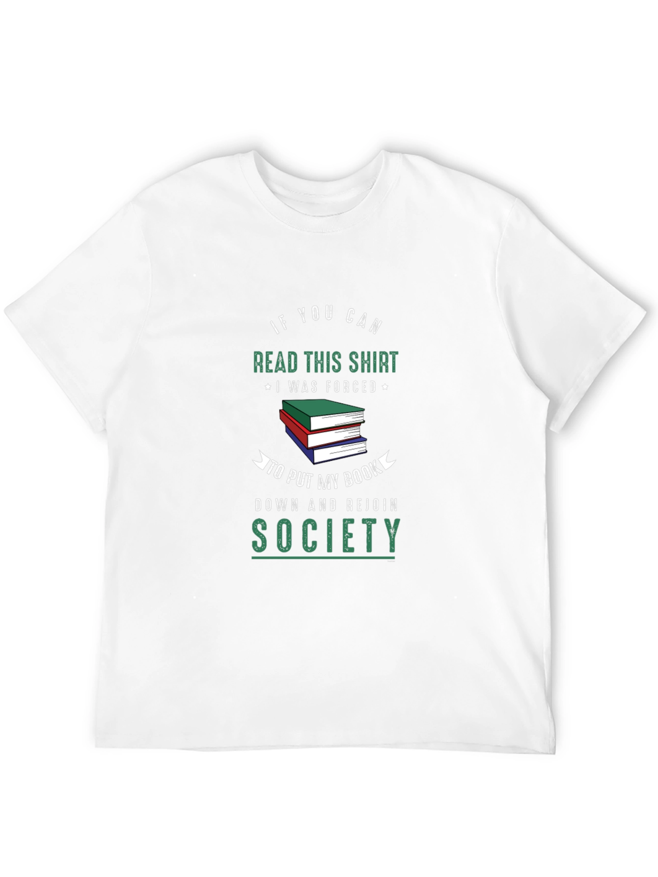 Black Funny Book Lover T-Shirt: Read This Shirt, Rejoin Society view 12