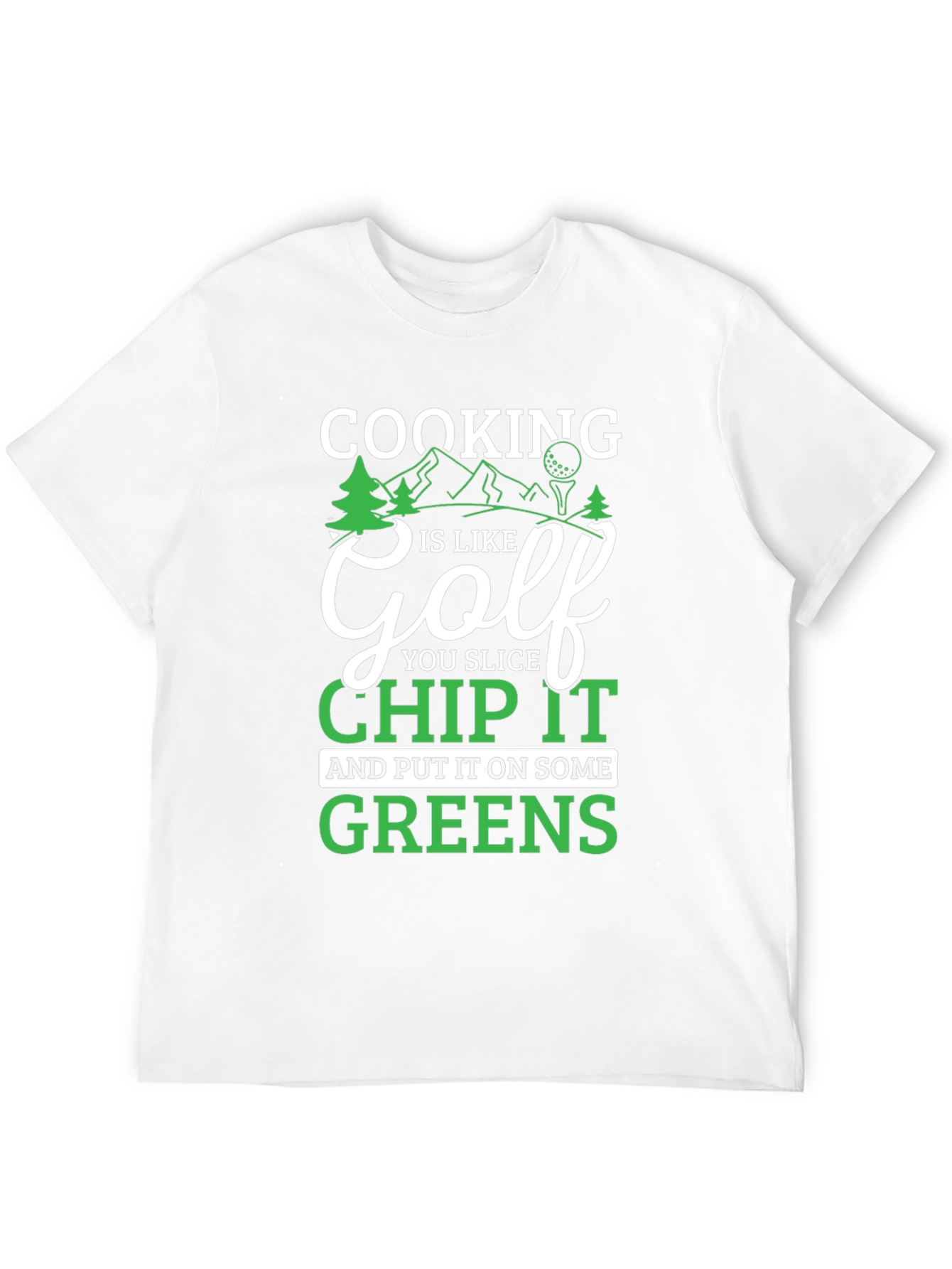 Black Cooking is like Golf T-Shirt view 12