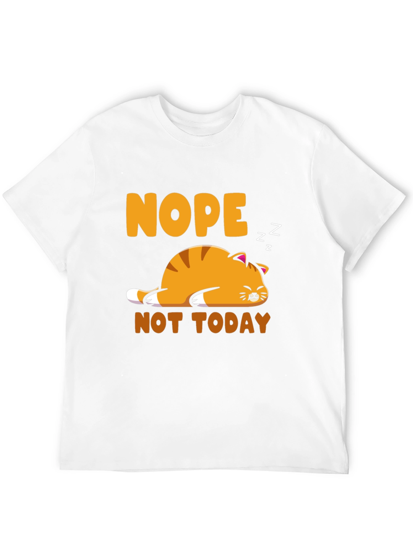 Black Nope Not Today Cat Graphic Tee view 12