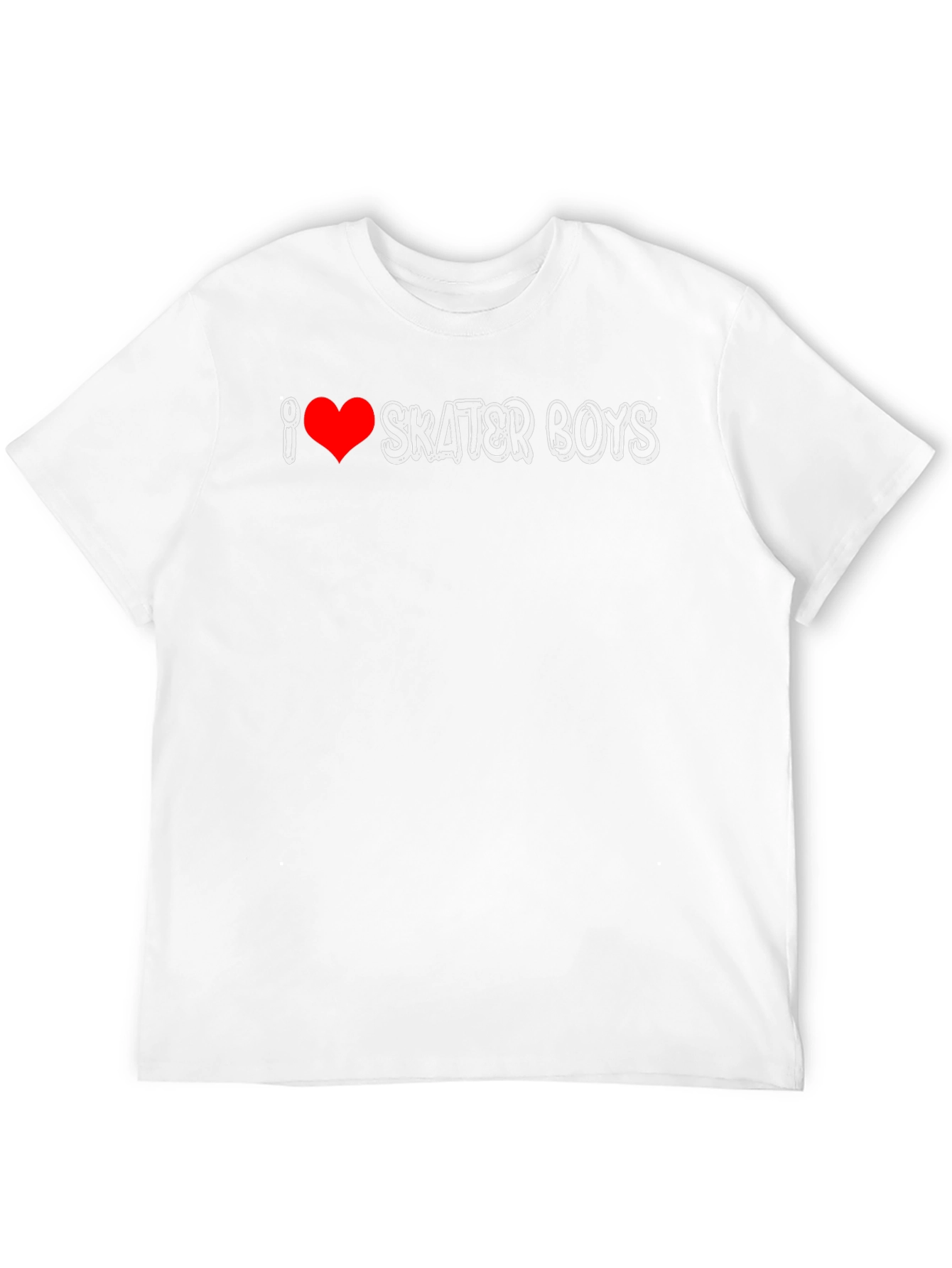 Black I Heart Skater Boys Black T-Shirt view 12