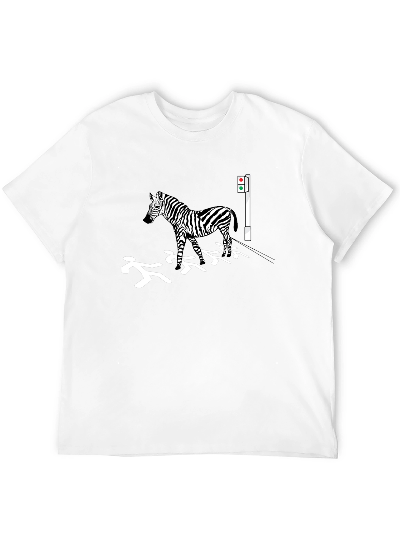 Black Zebra Crossing T-Shirt view 12