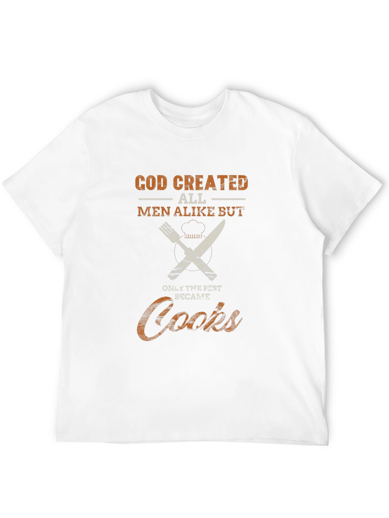 Black God Created Cooks - Black Graphic T-Shirt view 12