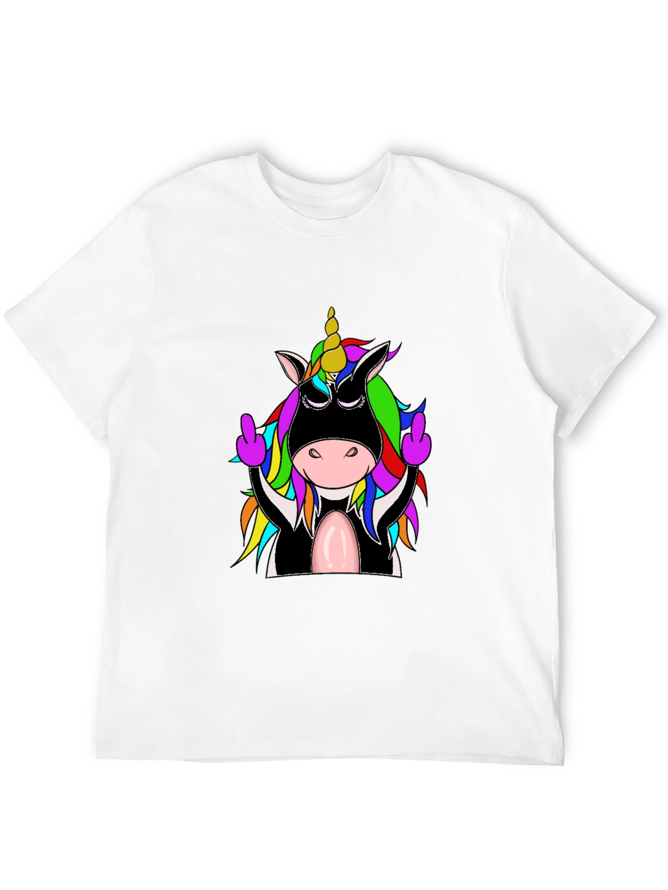 Black Rebellious Unicorn T-Shirt, Funny Graphic Tee view 12