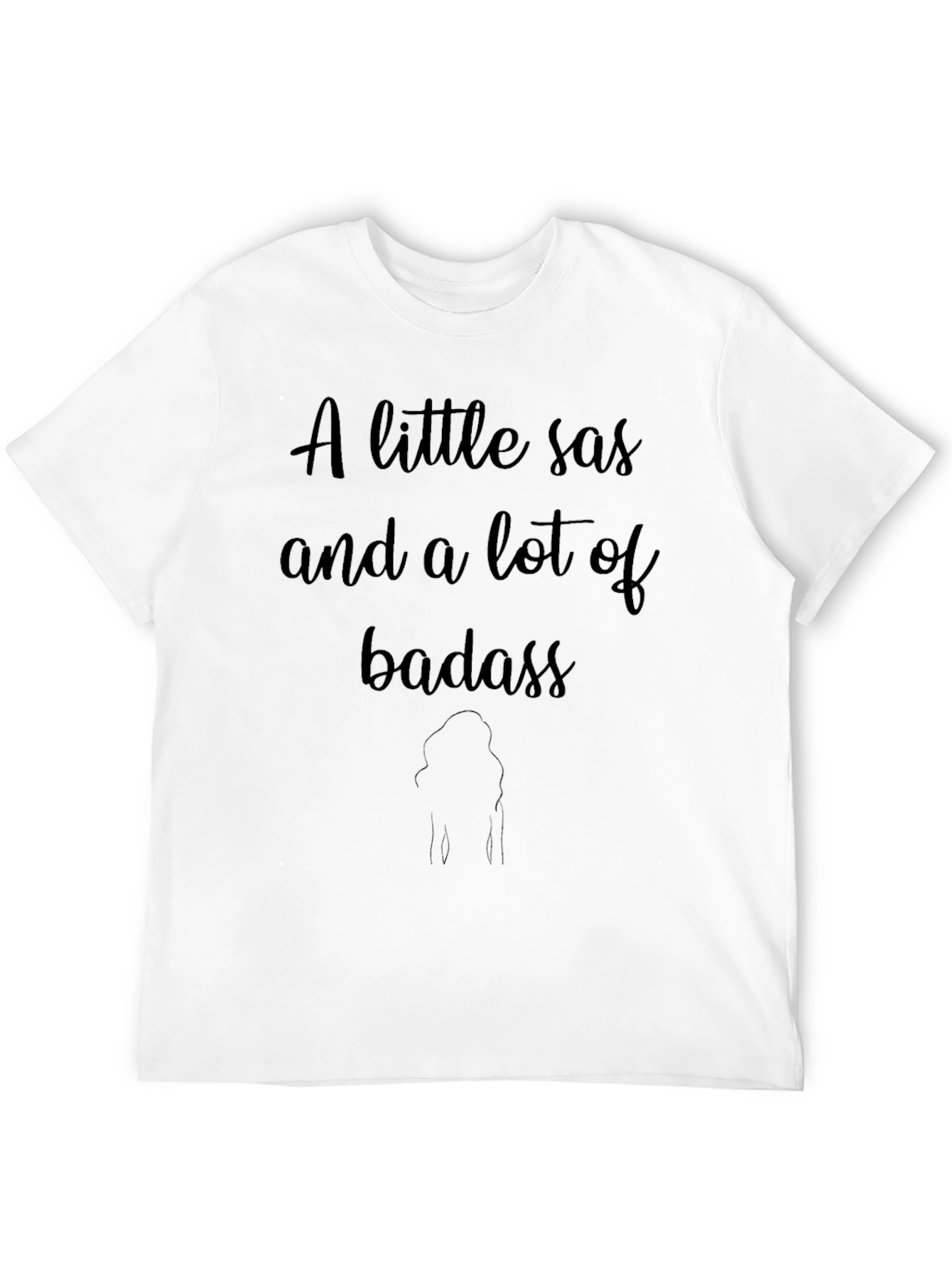 Black A Little Sas and a Lot of Badass Black T-Shirt view 12