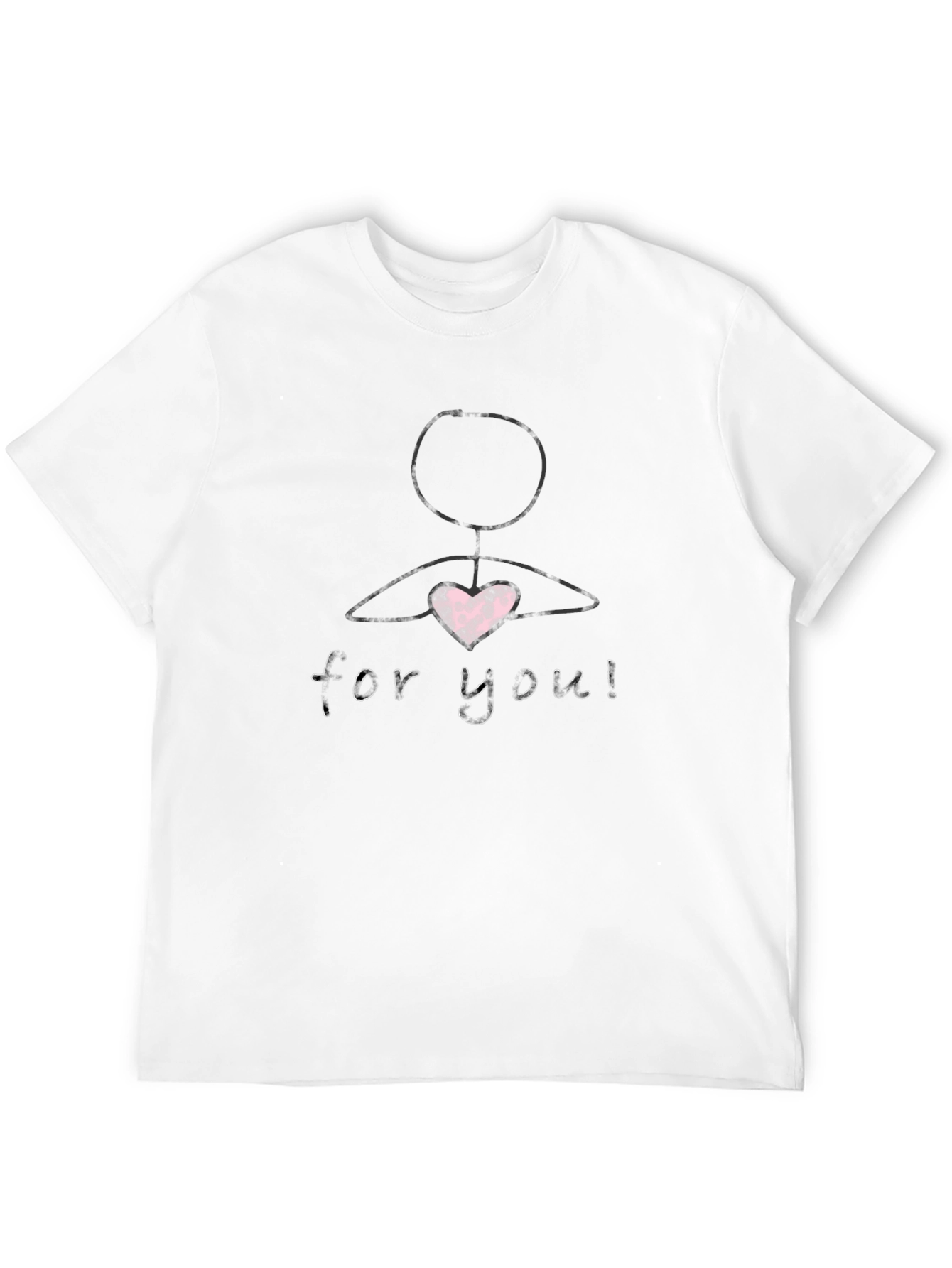 Black Heart For You Graphic Tee - Black view 12