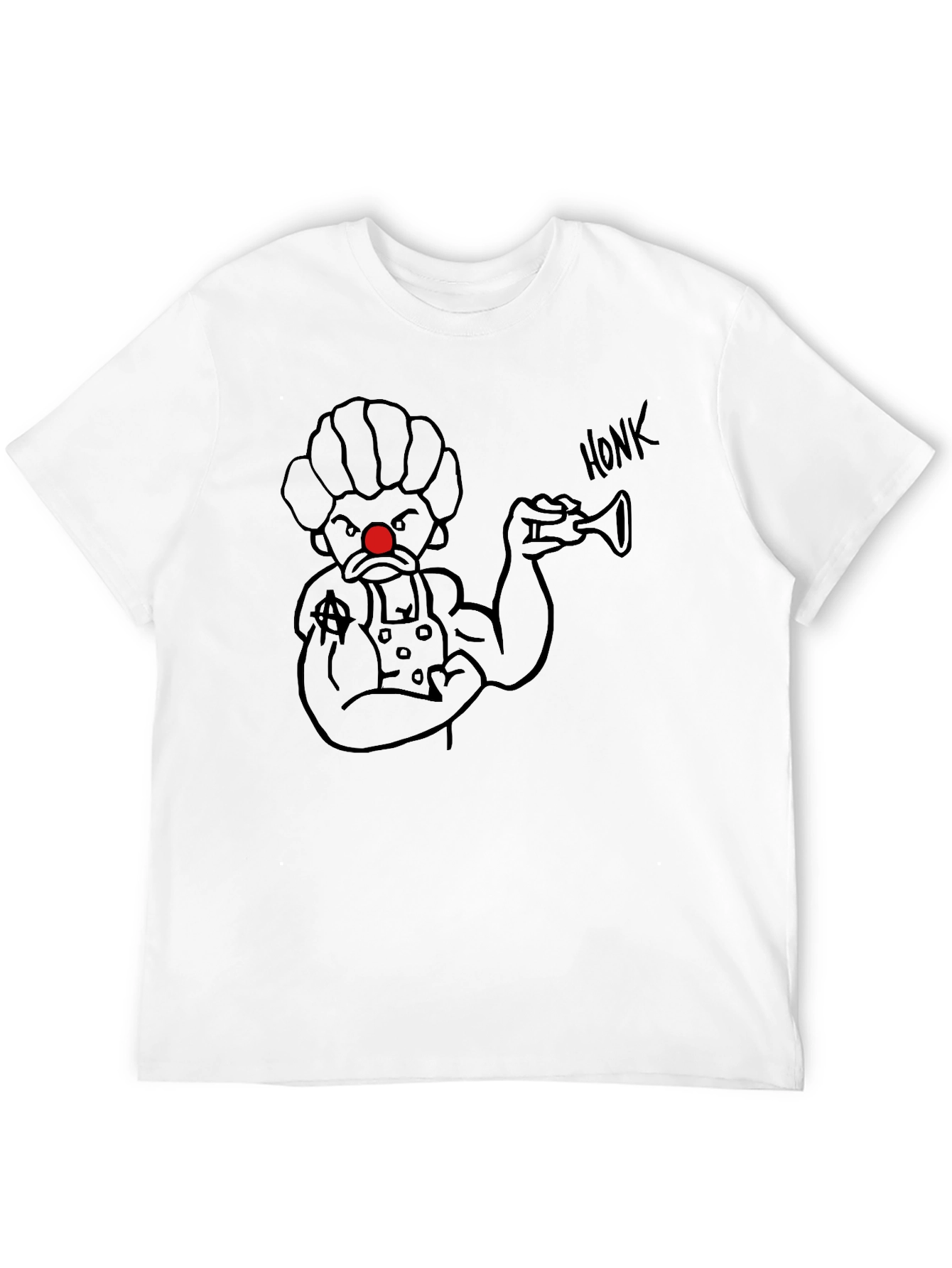 Black Honk Clown Black T-Shirt view 12