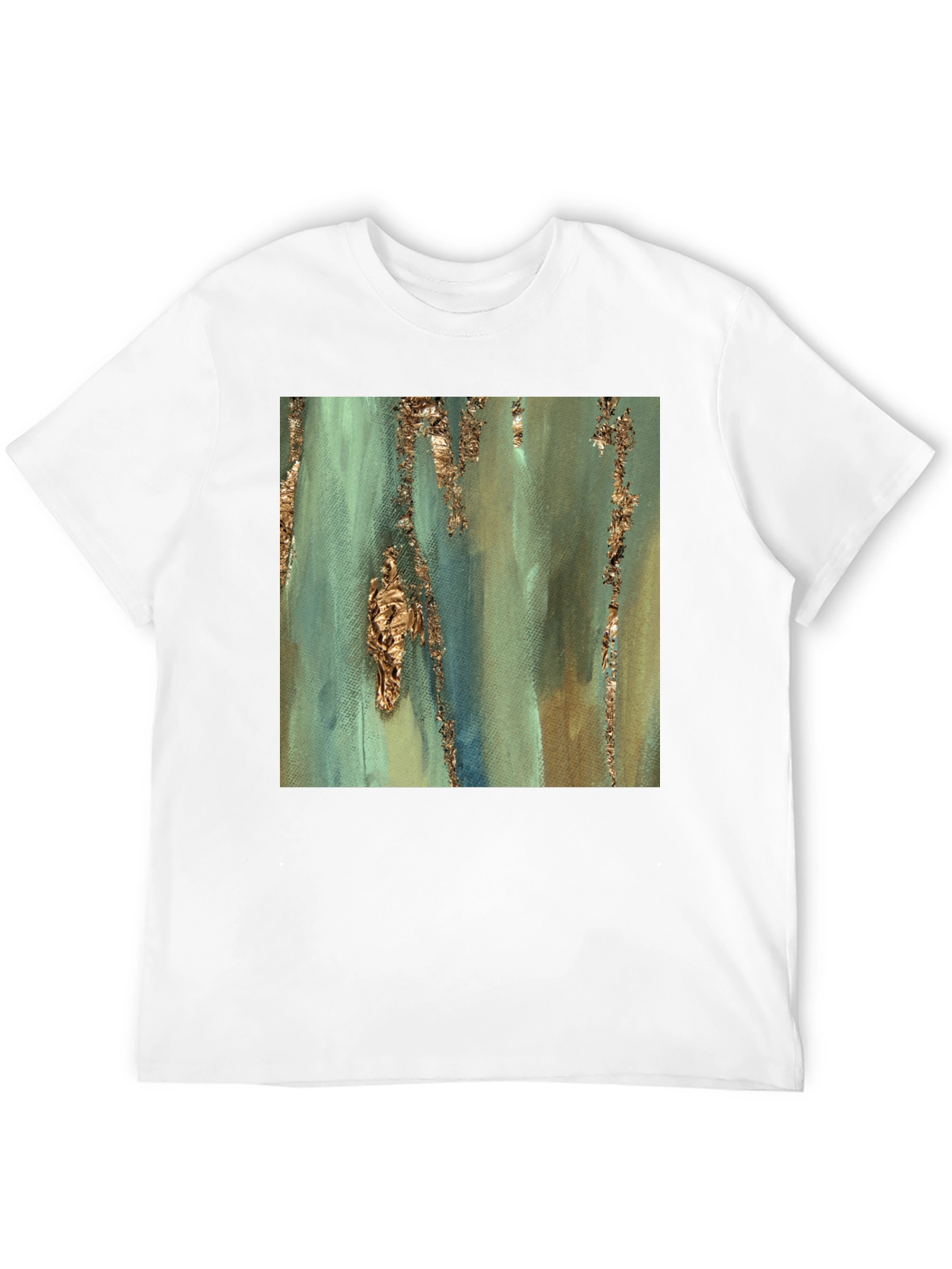 Black Abstract Art Print Tee - Stylish and Unique Design view 12