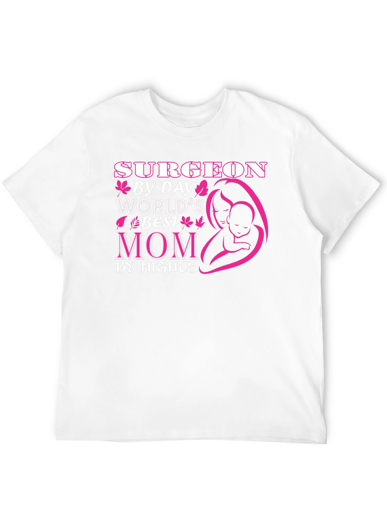 Black Surgeon Mom T-Shirt - Worlds Best Mom view 12