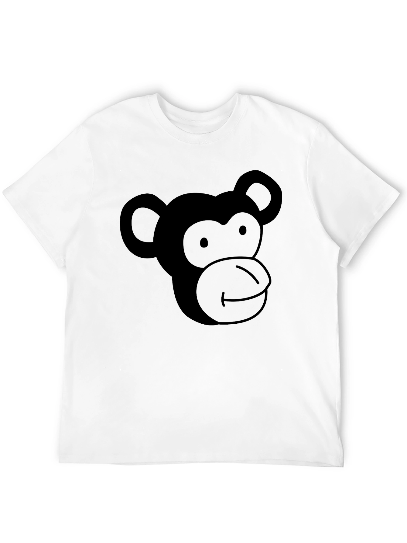 Black Monkey Face Graphic T-Shirt - Soft Cotton Blend view 12