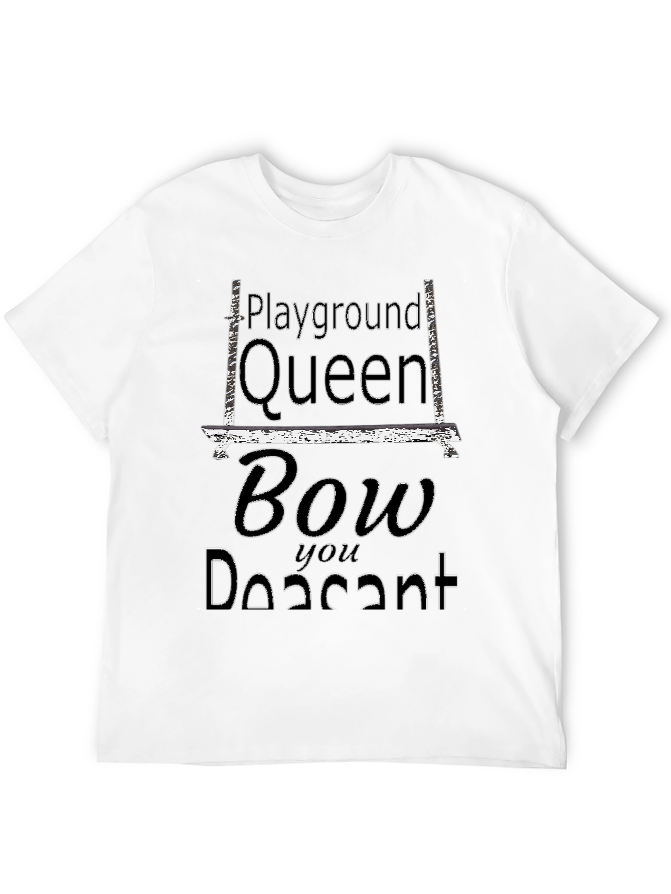 Black Playground Queen Black Graphic Tee view 12