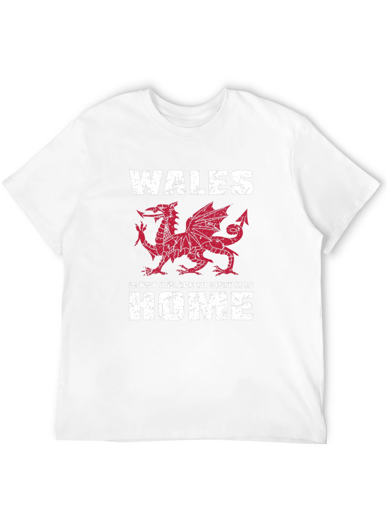 Wales Dragon Graphic T-Shirt - Welsh Pride Tee - 12