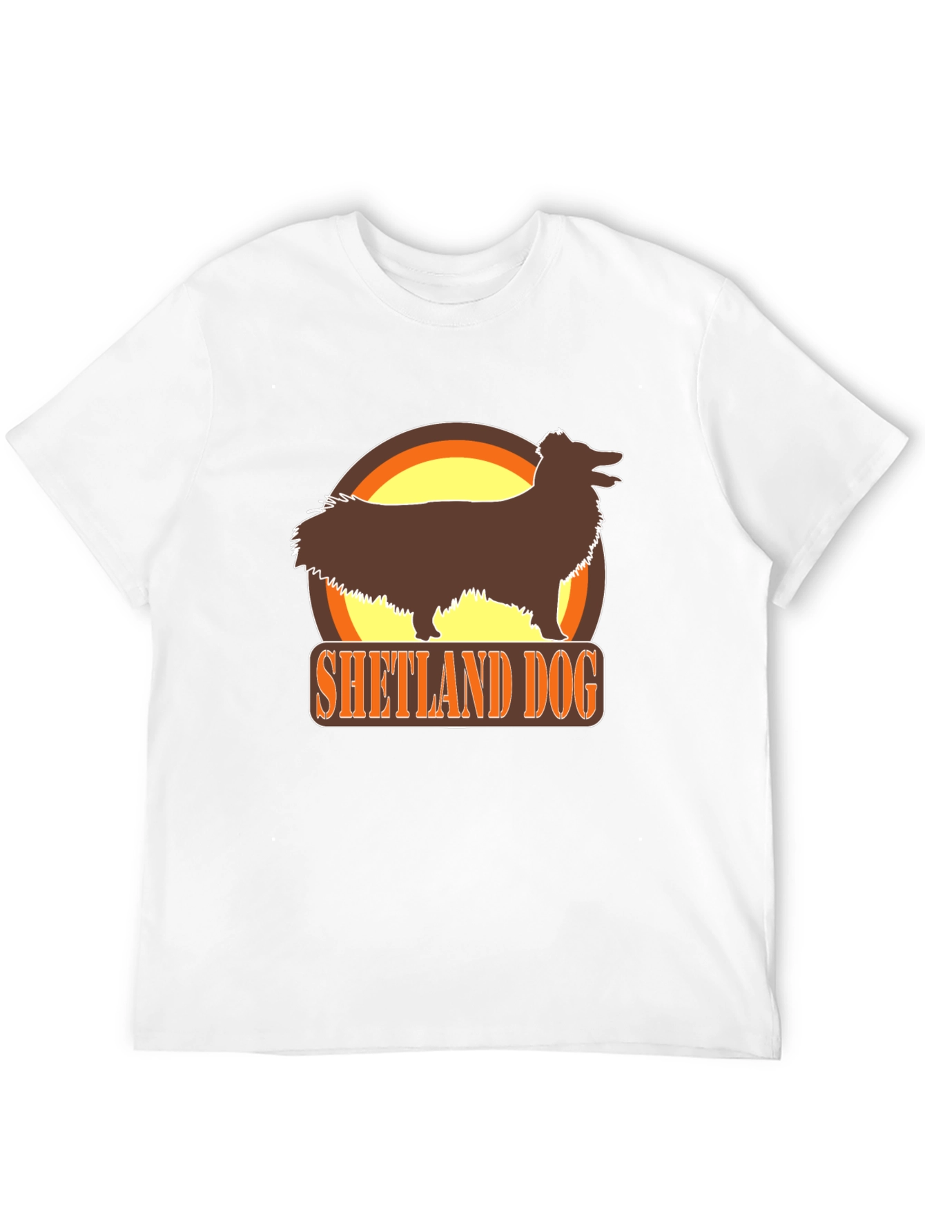 Black Shetland Dog Black T-Shirt view 12