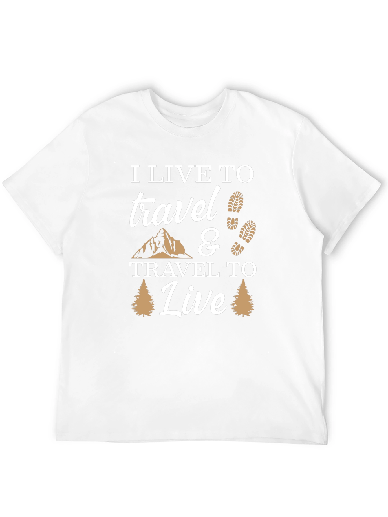 Black I Live to Travel Graphic T-Shirt - Adventure Ready! view 12