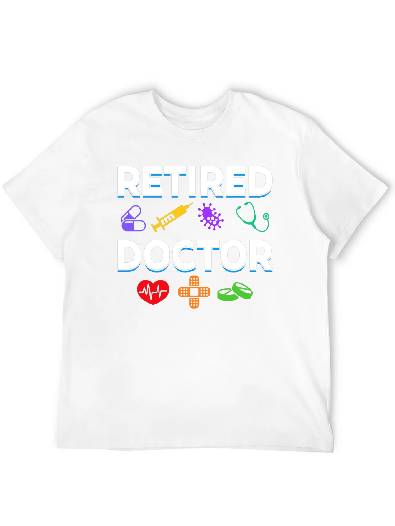 Black Retired Doctor Graphic T-Shirt view 12