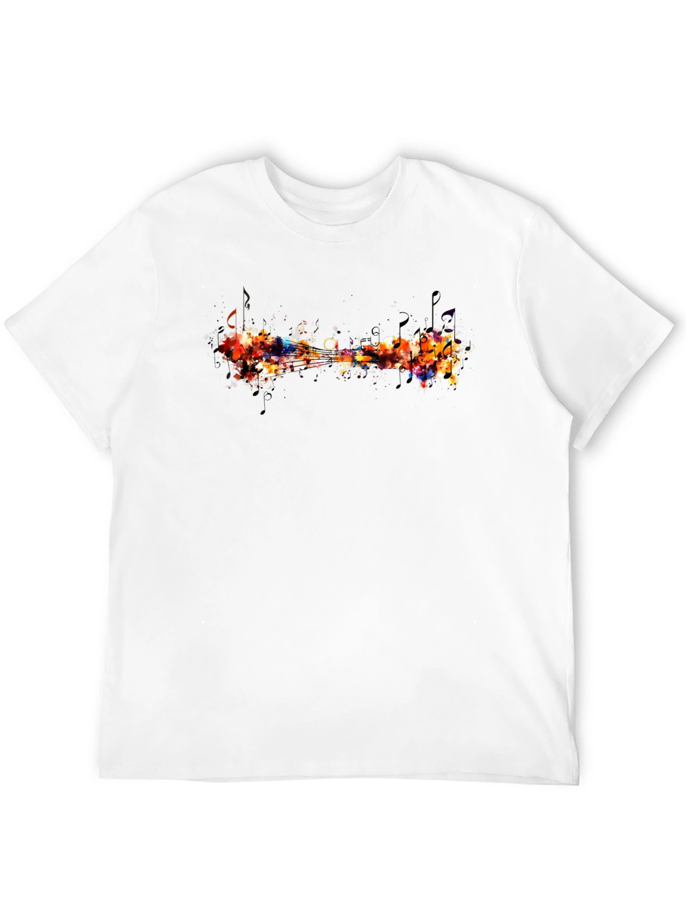 Black Abstract Music T-Shirt view 12