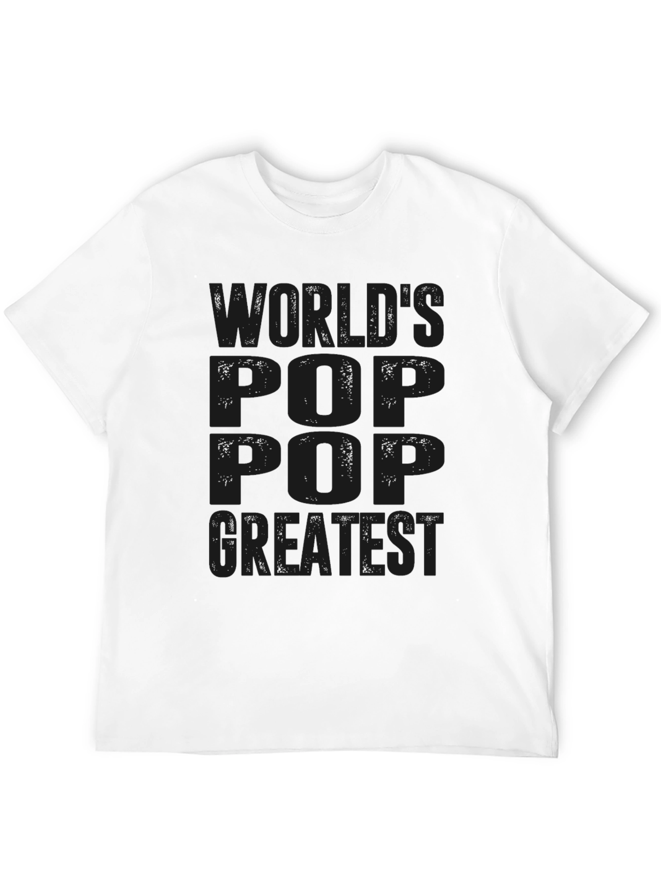Black World's Greatest Pop Pop Black T-Shirt view 12