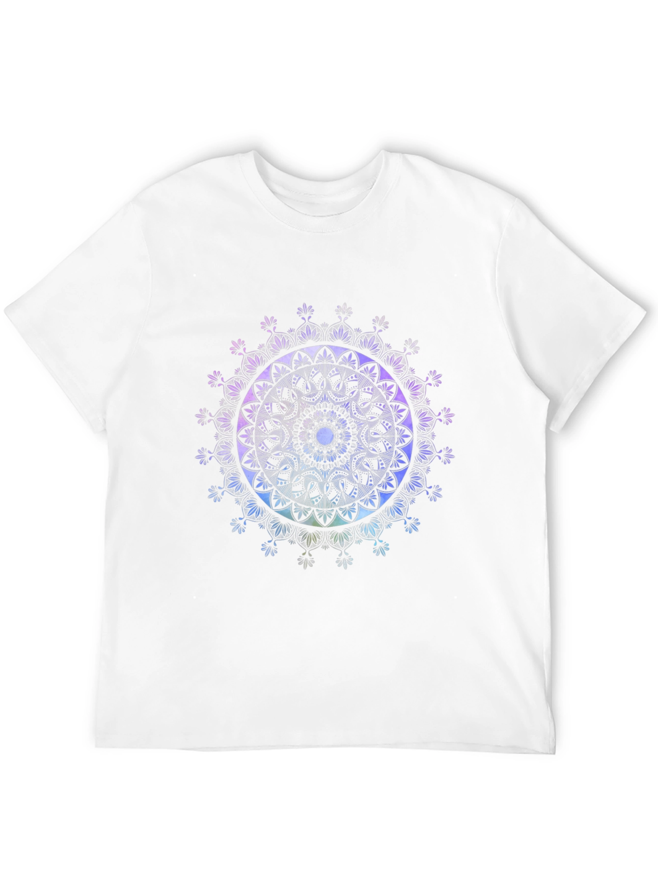 Black Mandala Art Black T-Shirt view 12