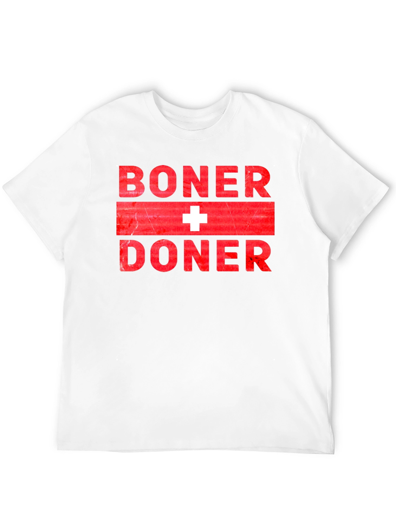 Black Boner + Doner Funny T-Shirt view 12