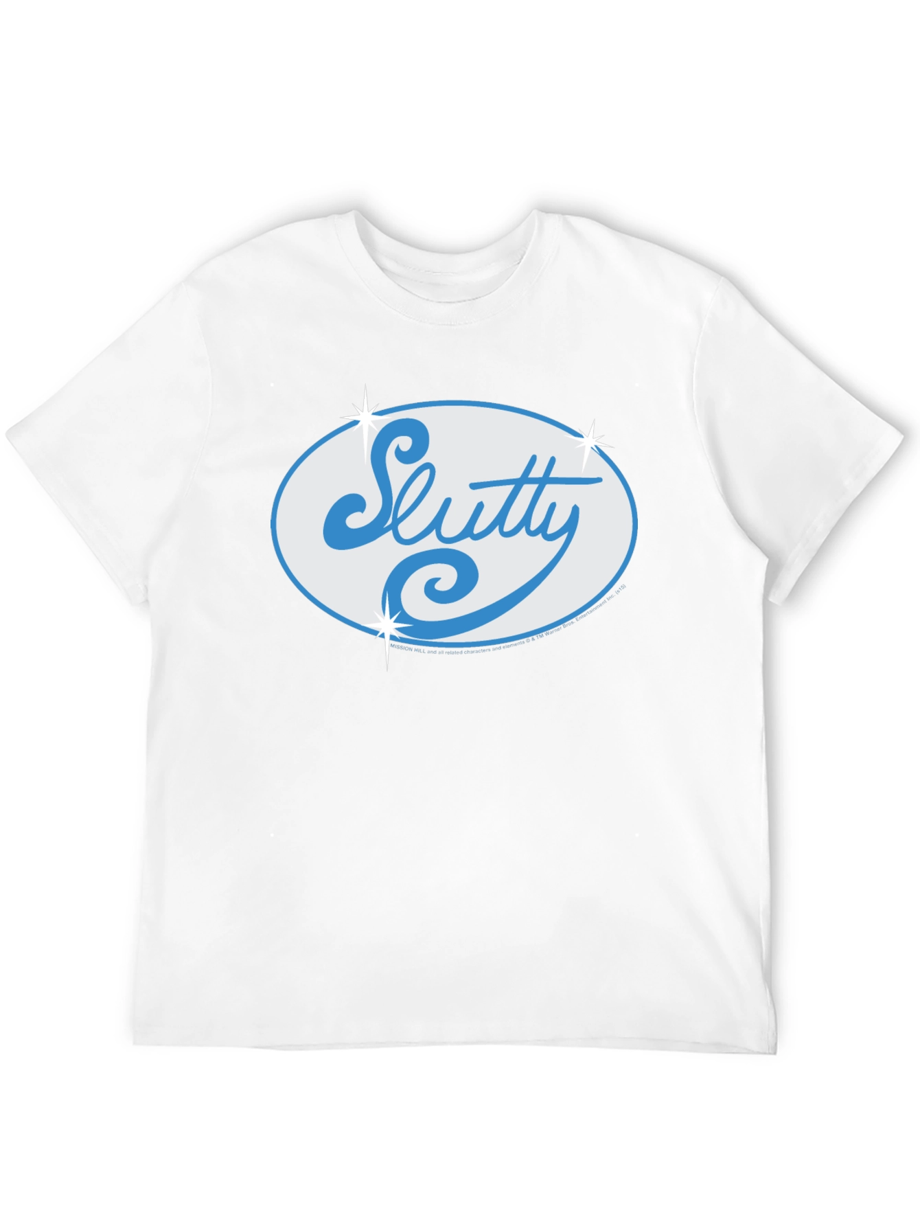 Black Slutty Script Logo Black T-Shirt view 12