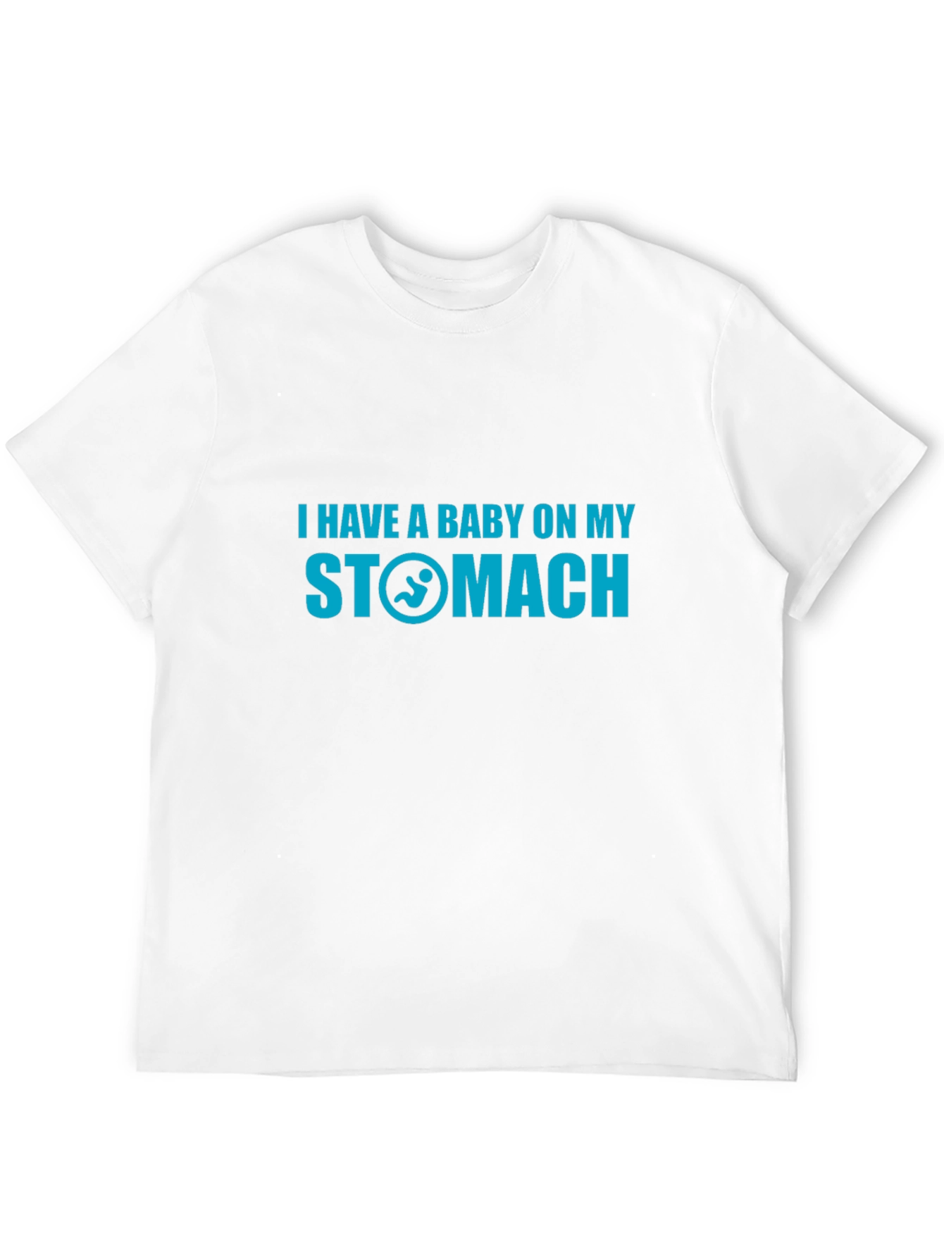 Black Funny 'Baby on My Stomach' Graphic T-Shirt view 12