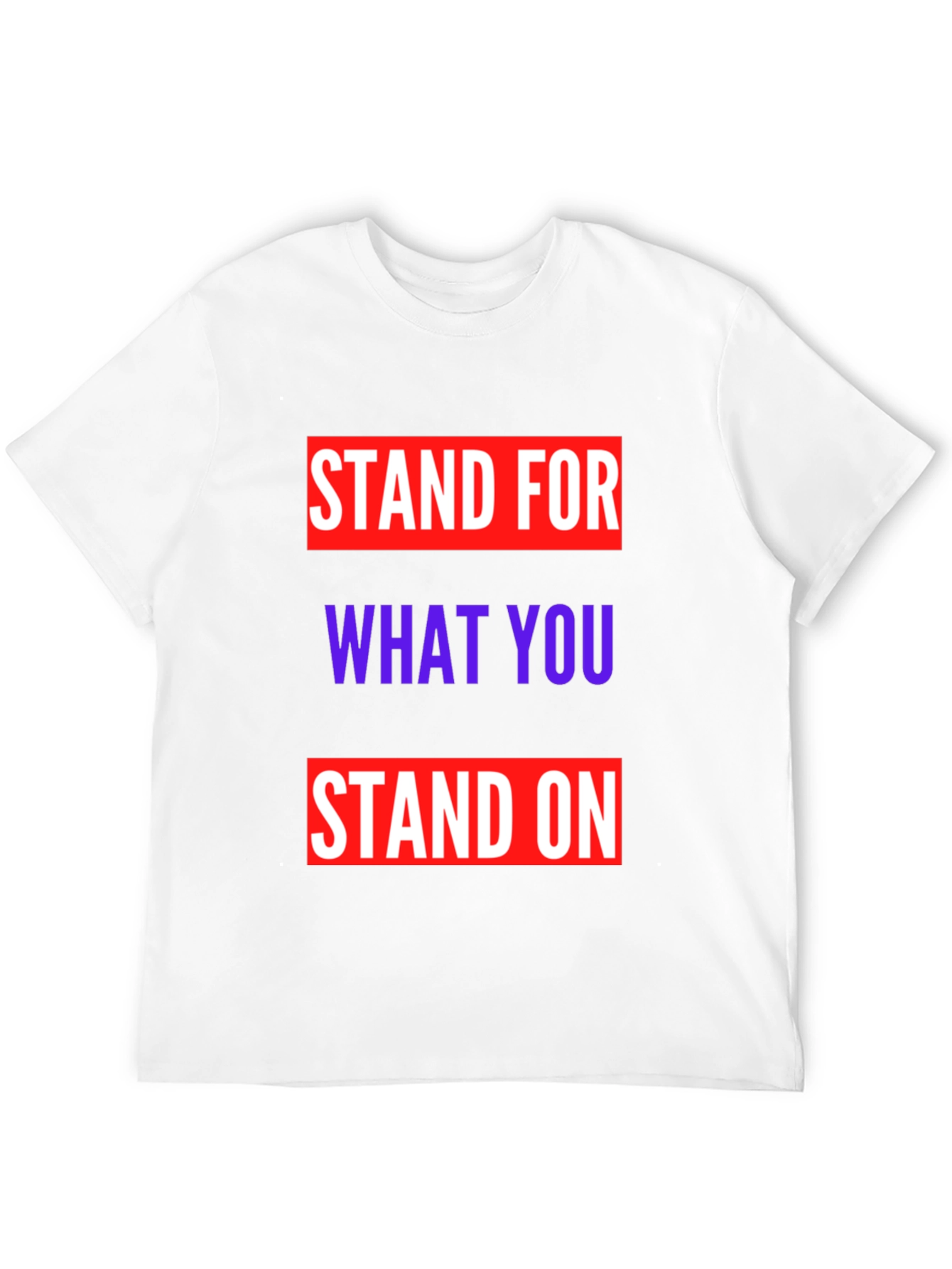 Black Stand for What You Stand On Graphic Tee view 12