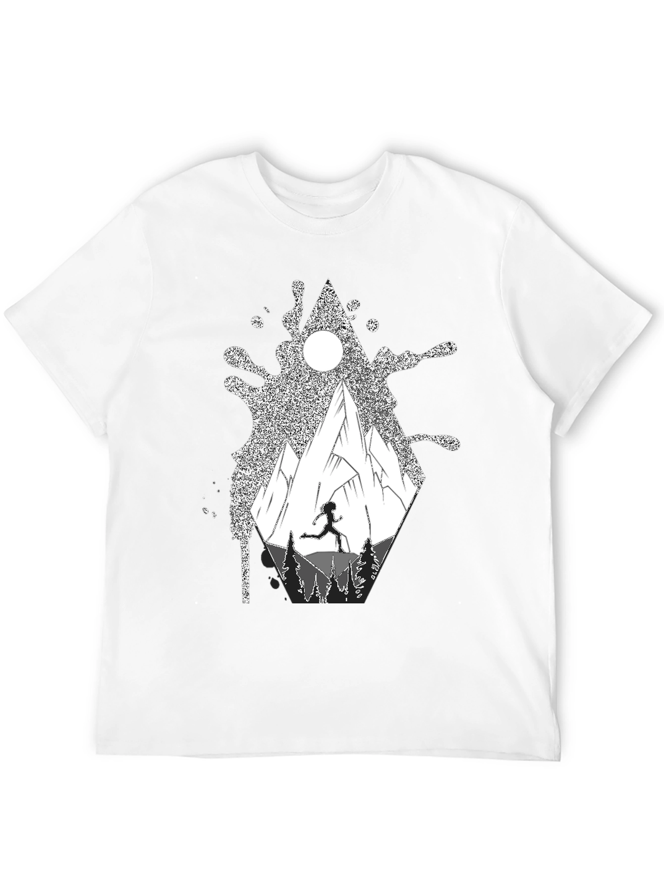 Black Adventure Mountain T-Shirt view 12