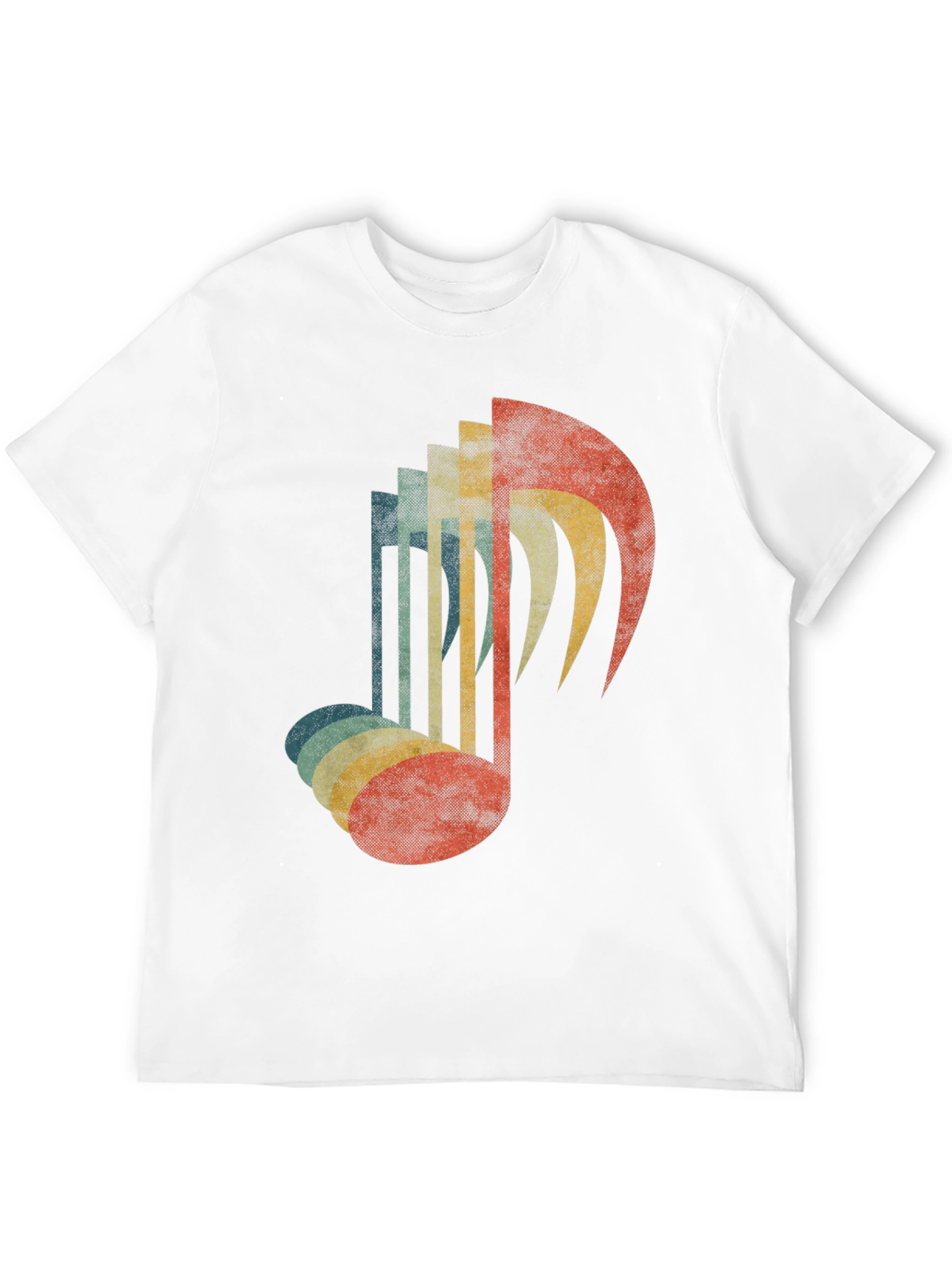 Black Retro Music Note Graphic Tee view 12