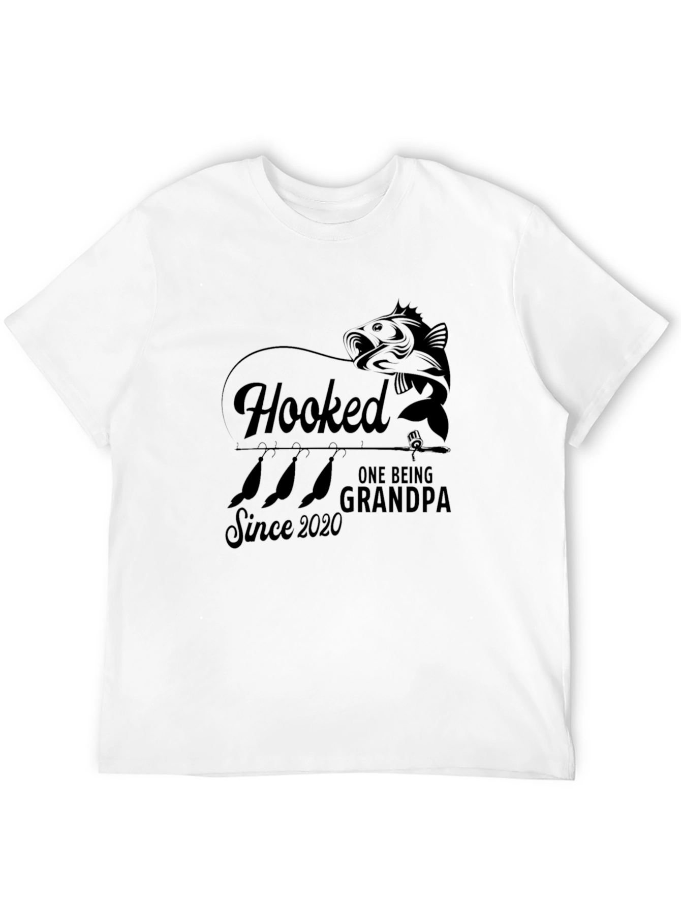 Black Hooked Grandpa Black Tee view 12