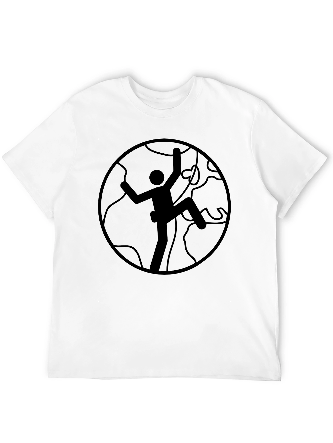 Black Climbing Graphic Black T-Shirt view 12