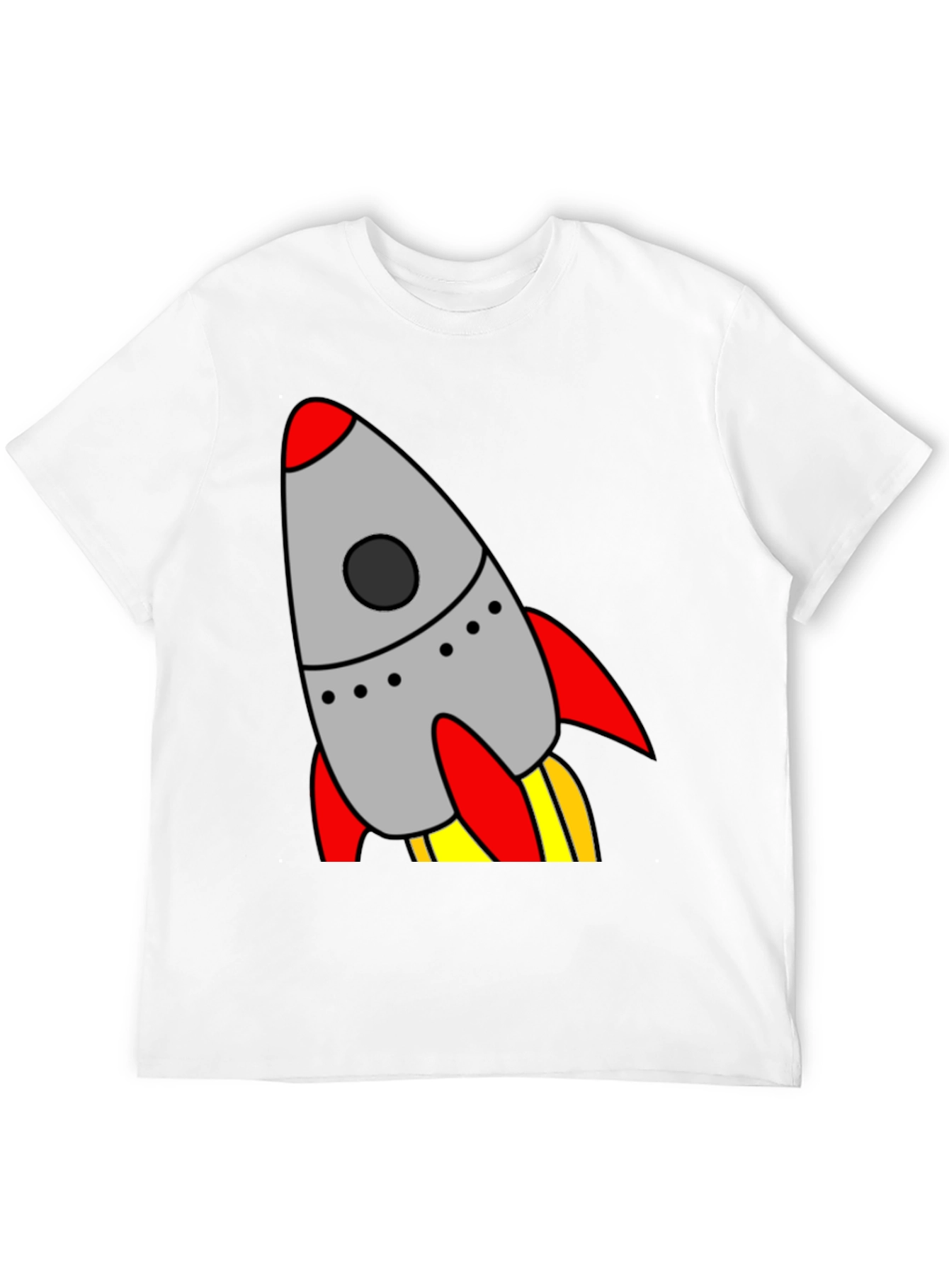 Black Rocket Launch T-Shirt - Cool Graphic Tee view 12