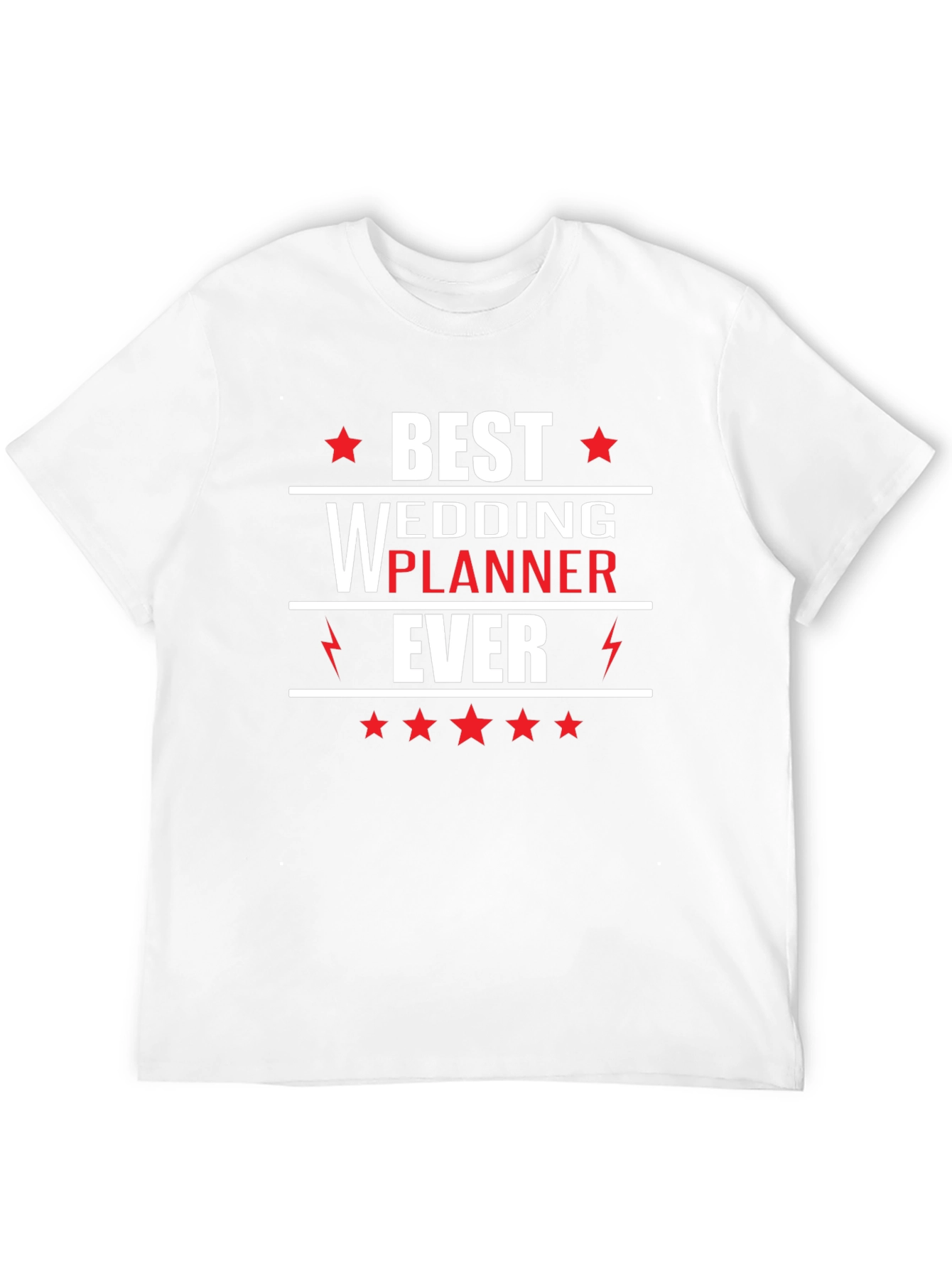 Black Best Wedding Planner Ever T-Shirt view 12