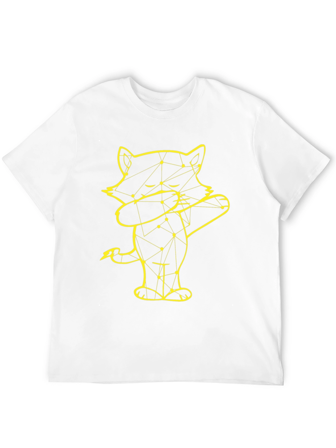 Black Dabbing Raccoon Graphic Tee - Black Cotton Blend view 12
