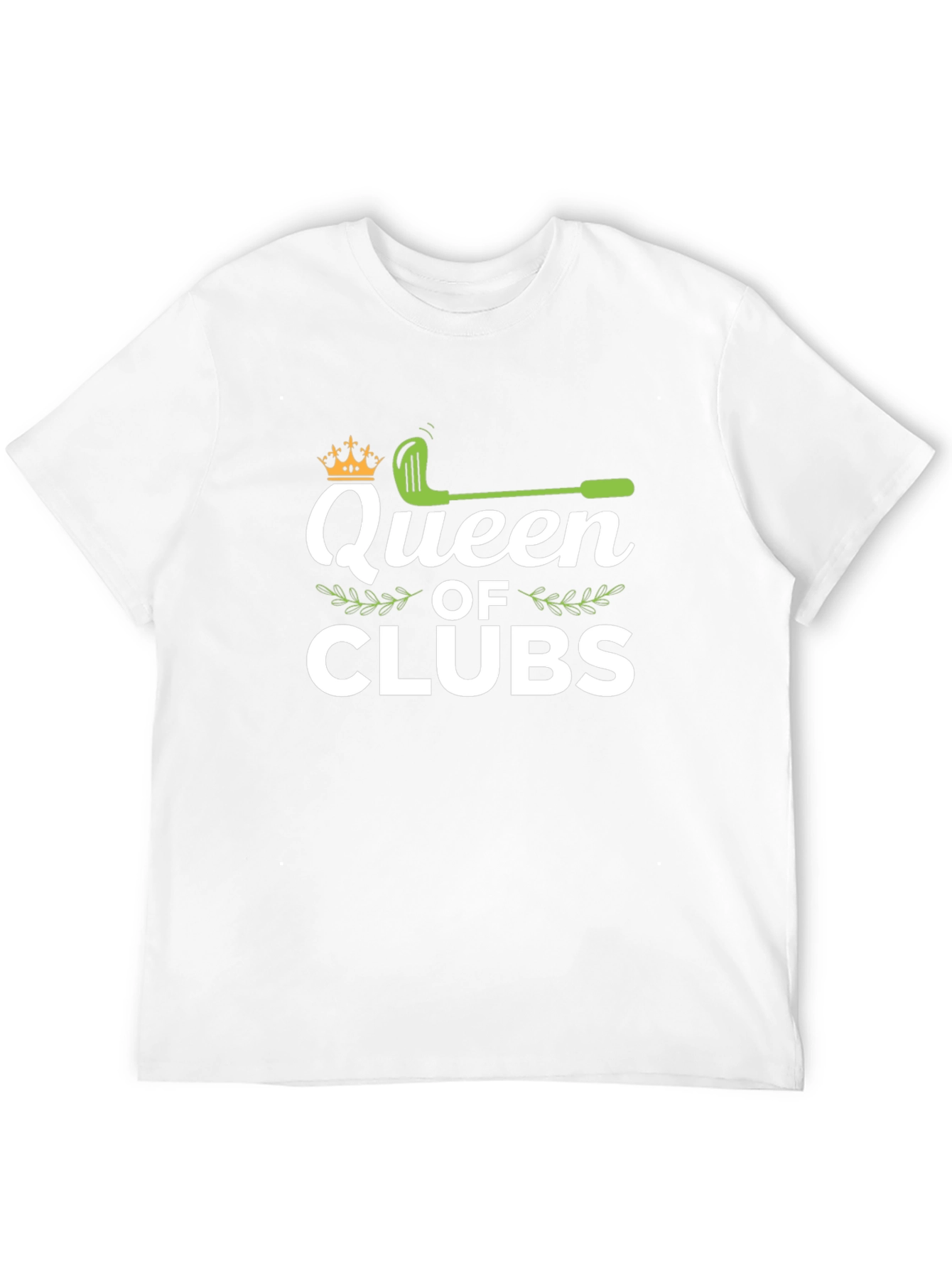 Queen of Clubs Golf T-Shirt - Black - 12