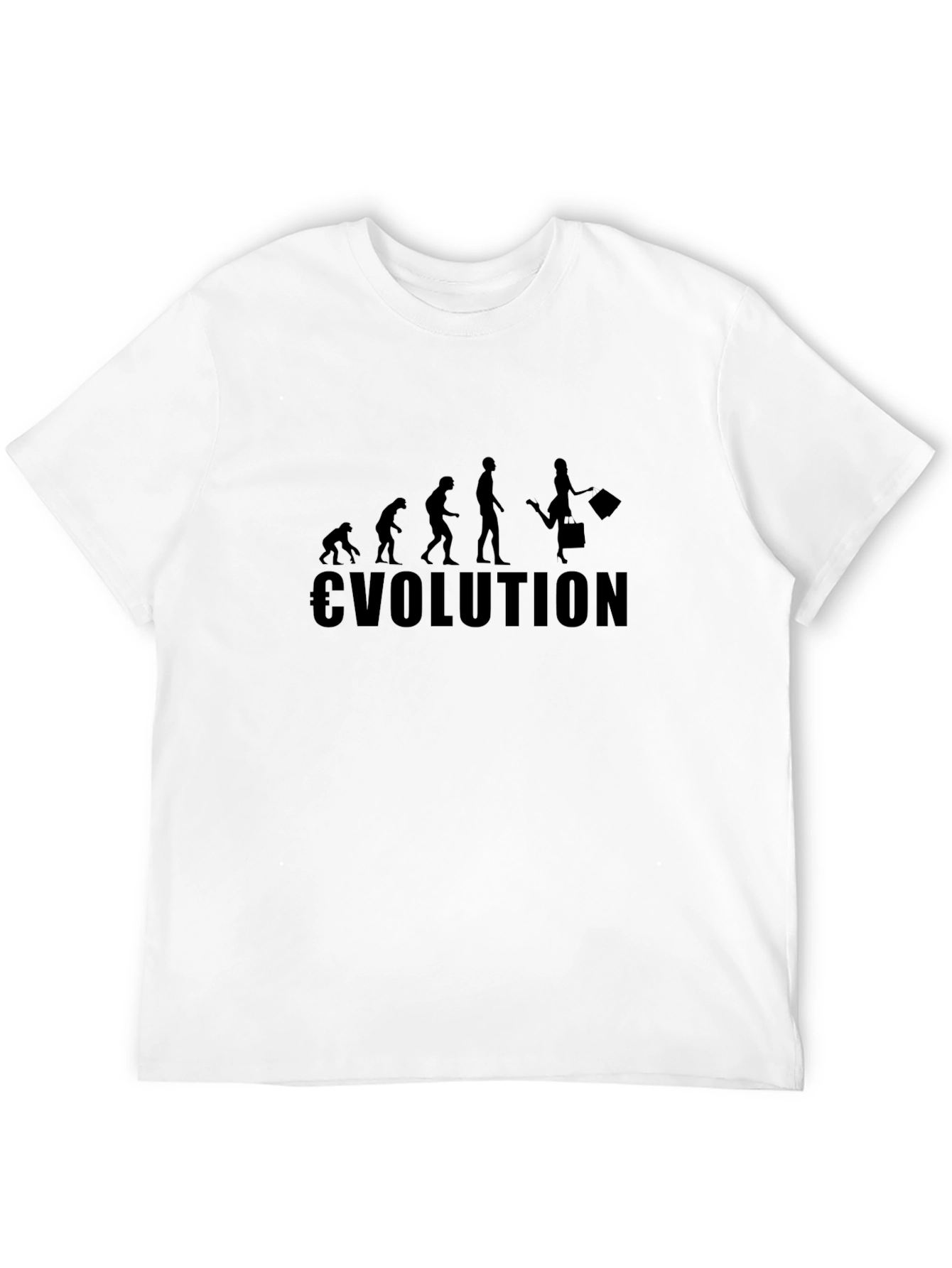 Black Evolution of Shopping Black T-Shirt view 12