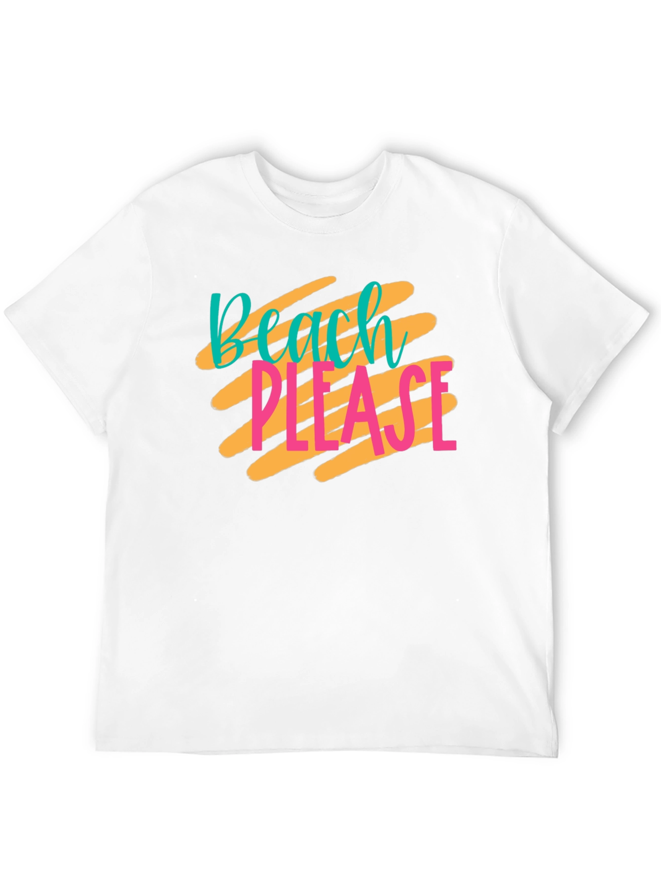 Black Beach Please Graphic T-Shirt - Black Casual Tee view 12