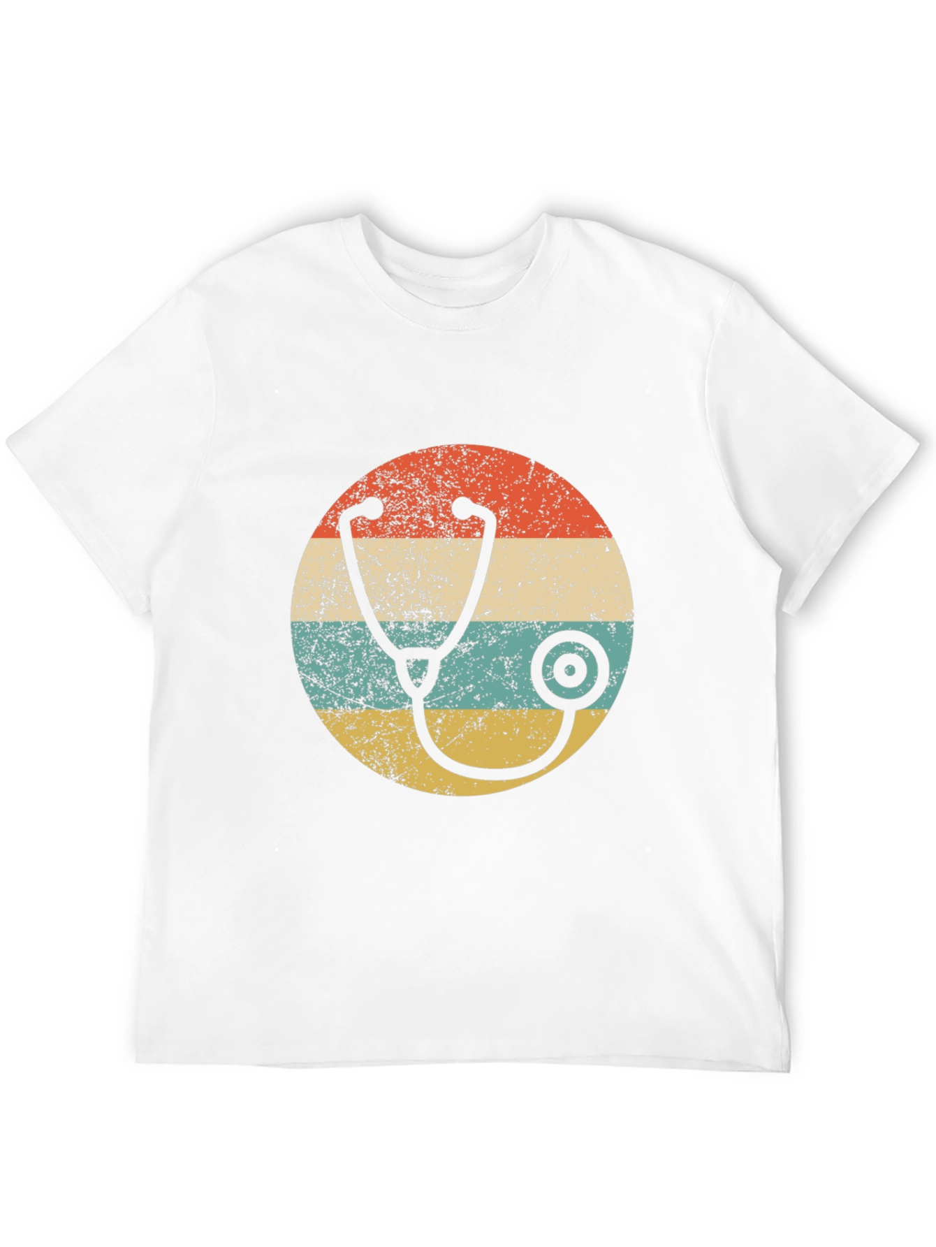 Black Retro Stethoscope Graphic Tee view 12