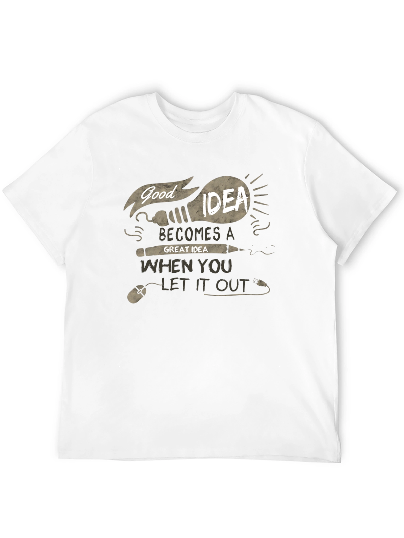 Good Idea T-Shirt - Creative Graphic Tee - 12