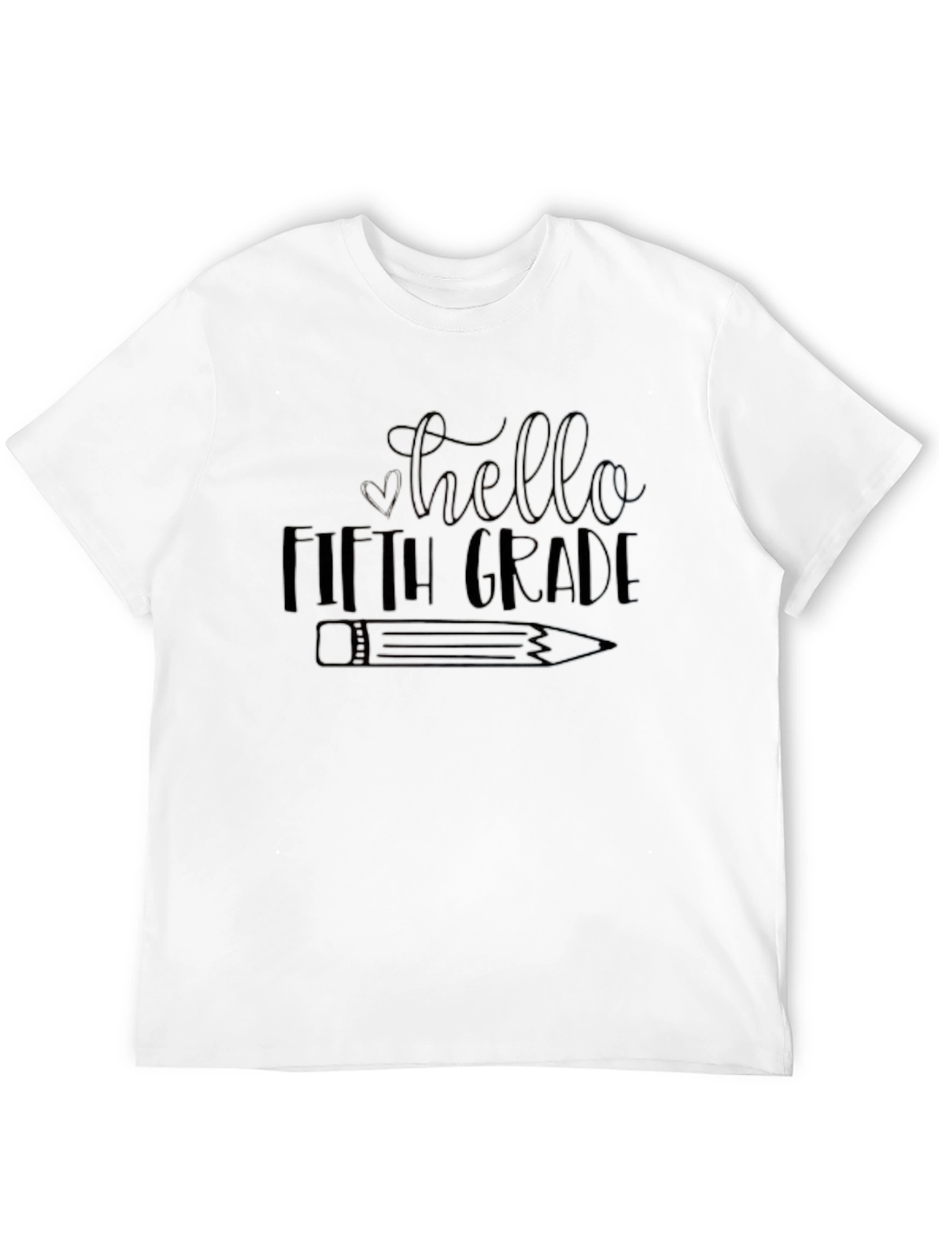 Hello Fifth Grade Black T-Shirt - 12