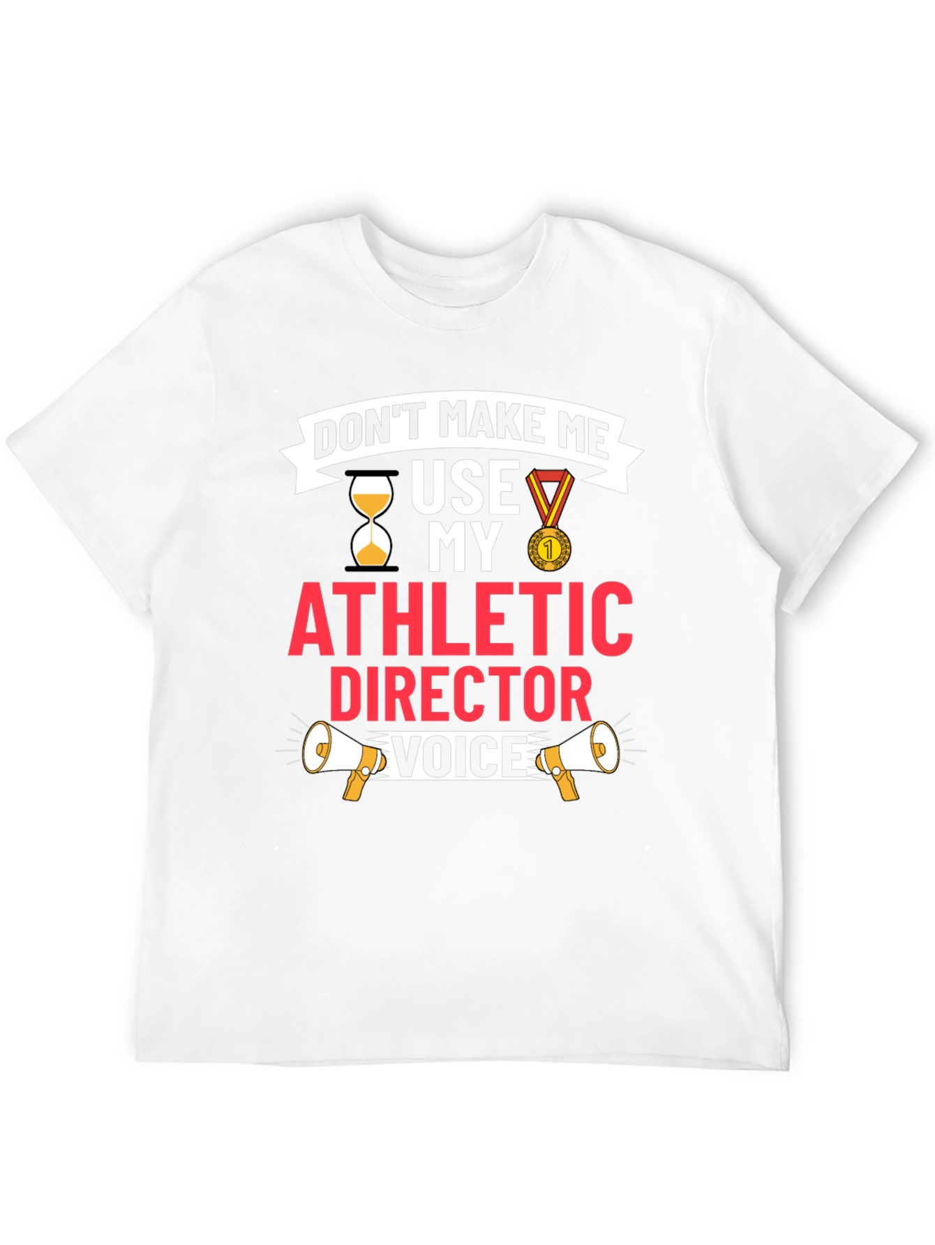 Black Athletic Director Voice T-Shirt view 12