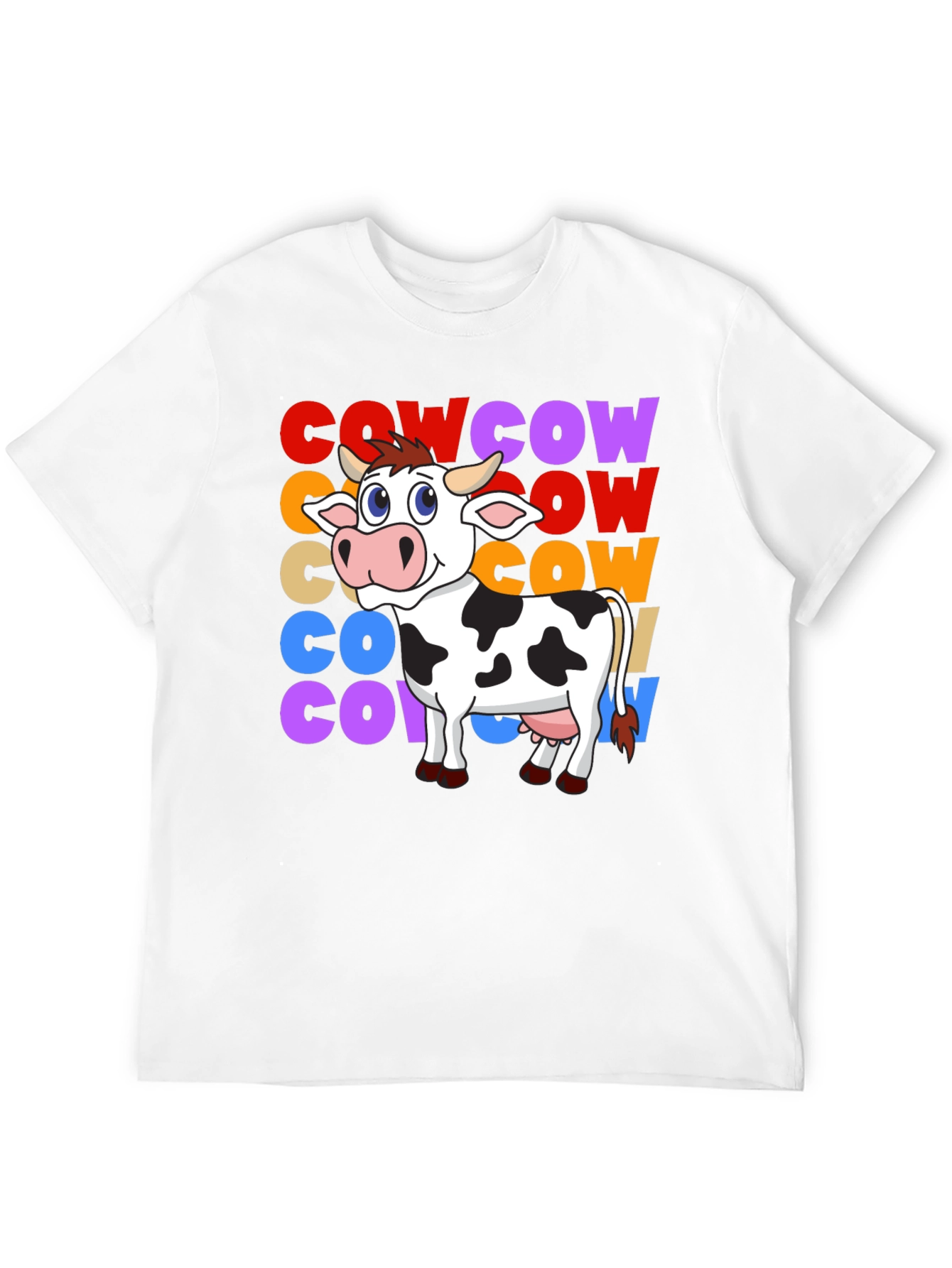 Black Cow Graphic T-Shirt - Fun Animal Tee view 12