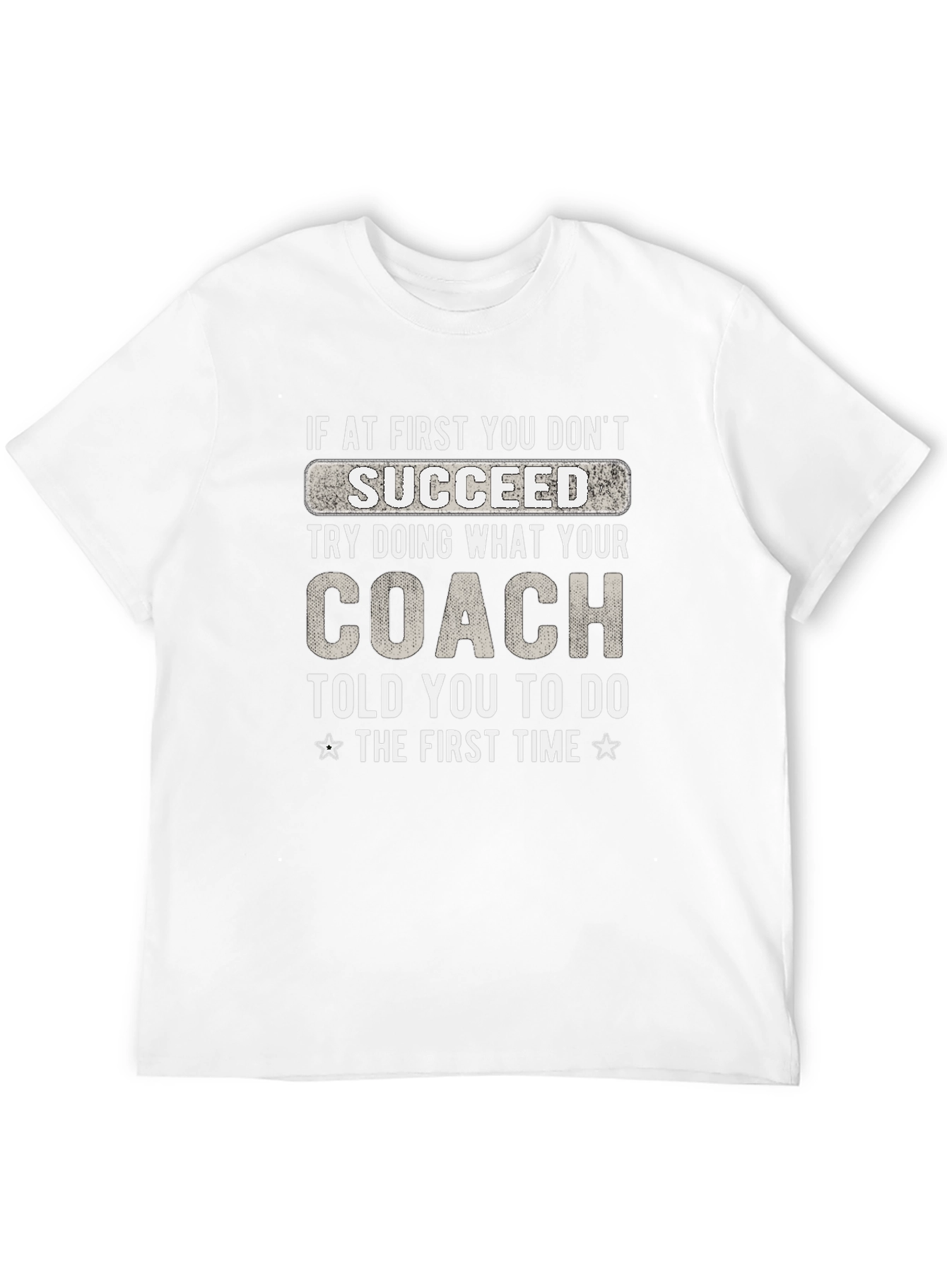 Black Funny Coach T-Shirt: If At First You Don't Succeed view 12