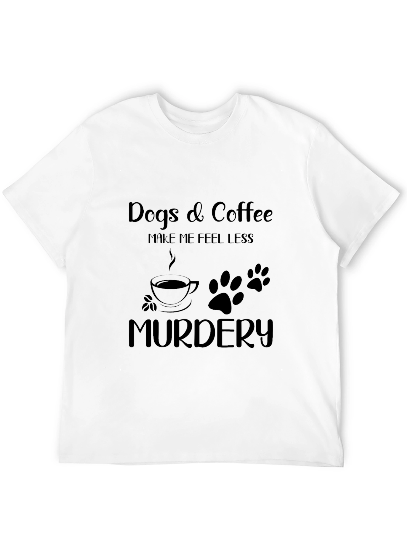 Black Dogs & Coffee Funny Graphic Tee view 12