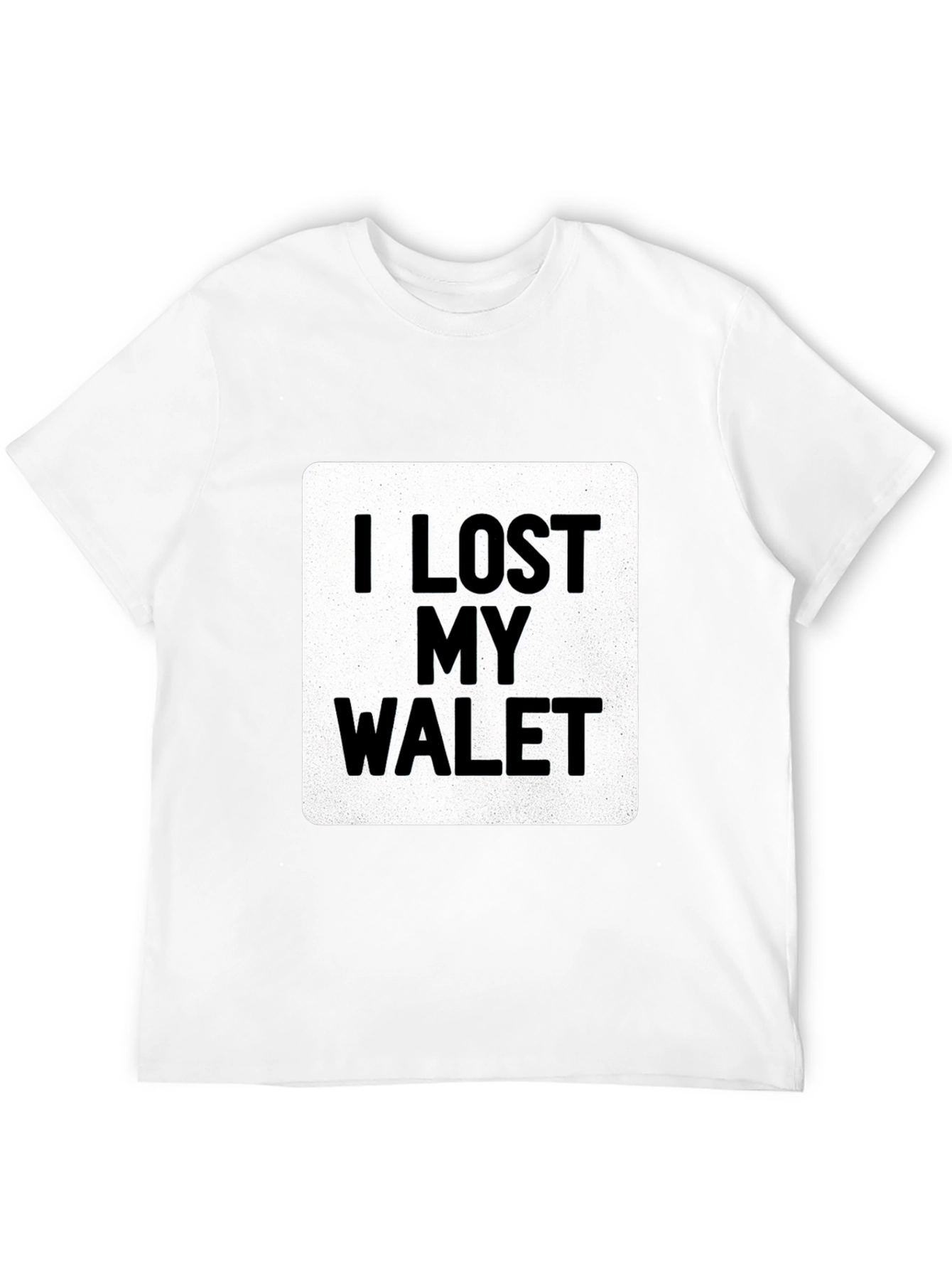 Black I LOST MY WALET Graphic T-Shirt - Black view 12